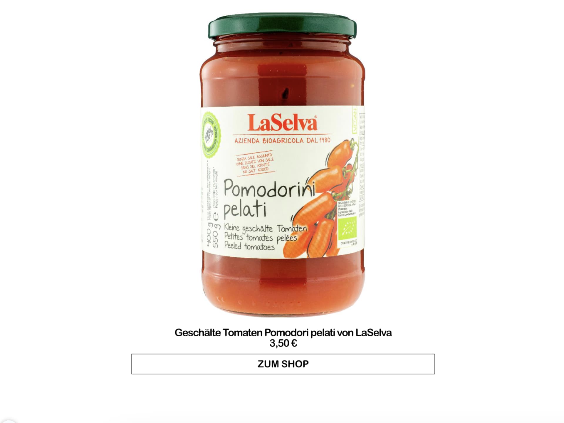 Dosentomaten von LaSelva