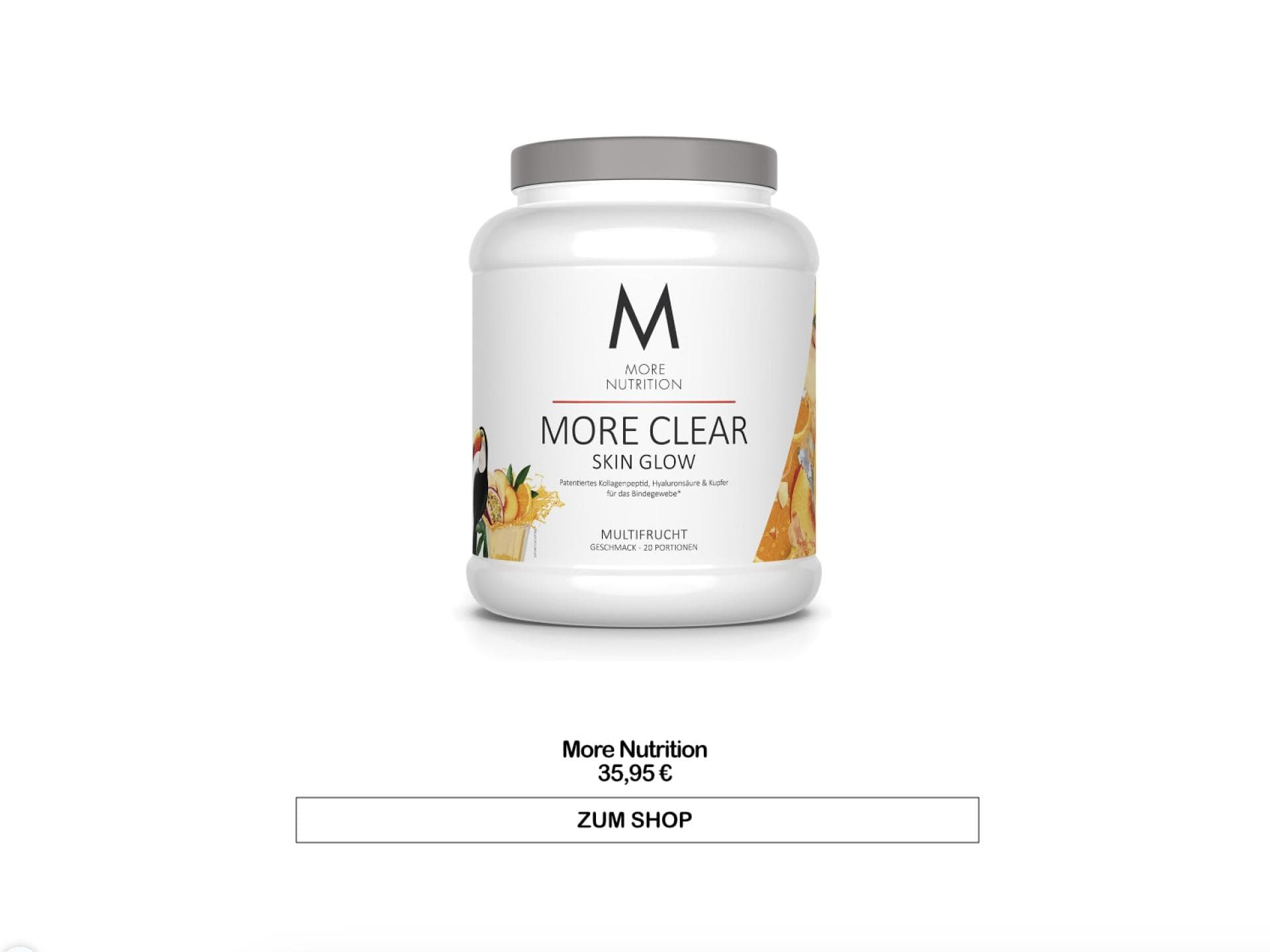 More Clear Proteinlimo von More Nutrition