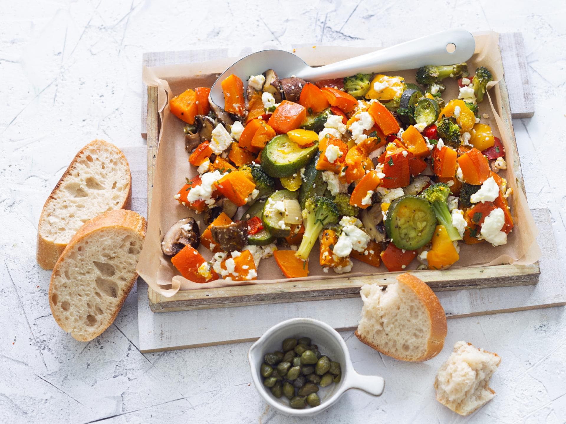 Ofengemüse mit Feta.