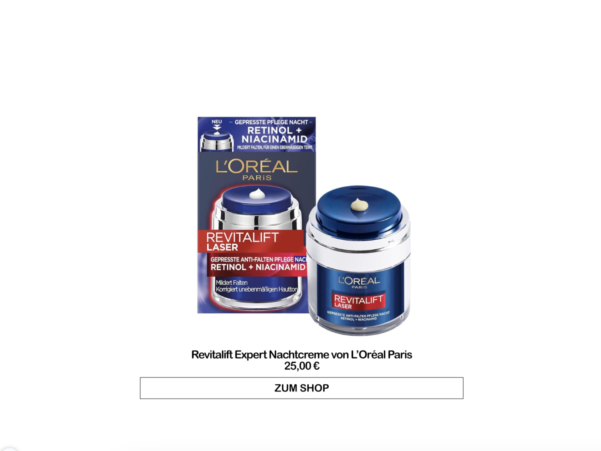 Revitalift Laser Nachtcreme von L’Oréal Paris