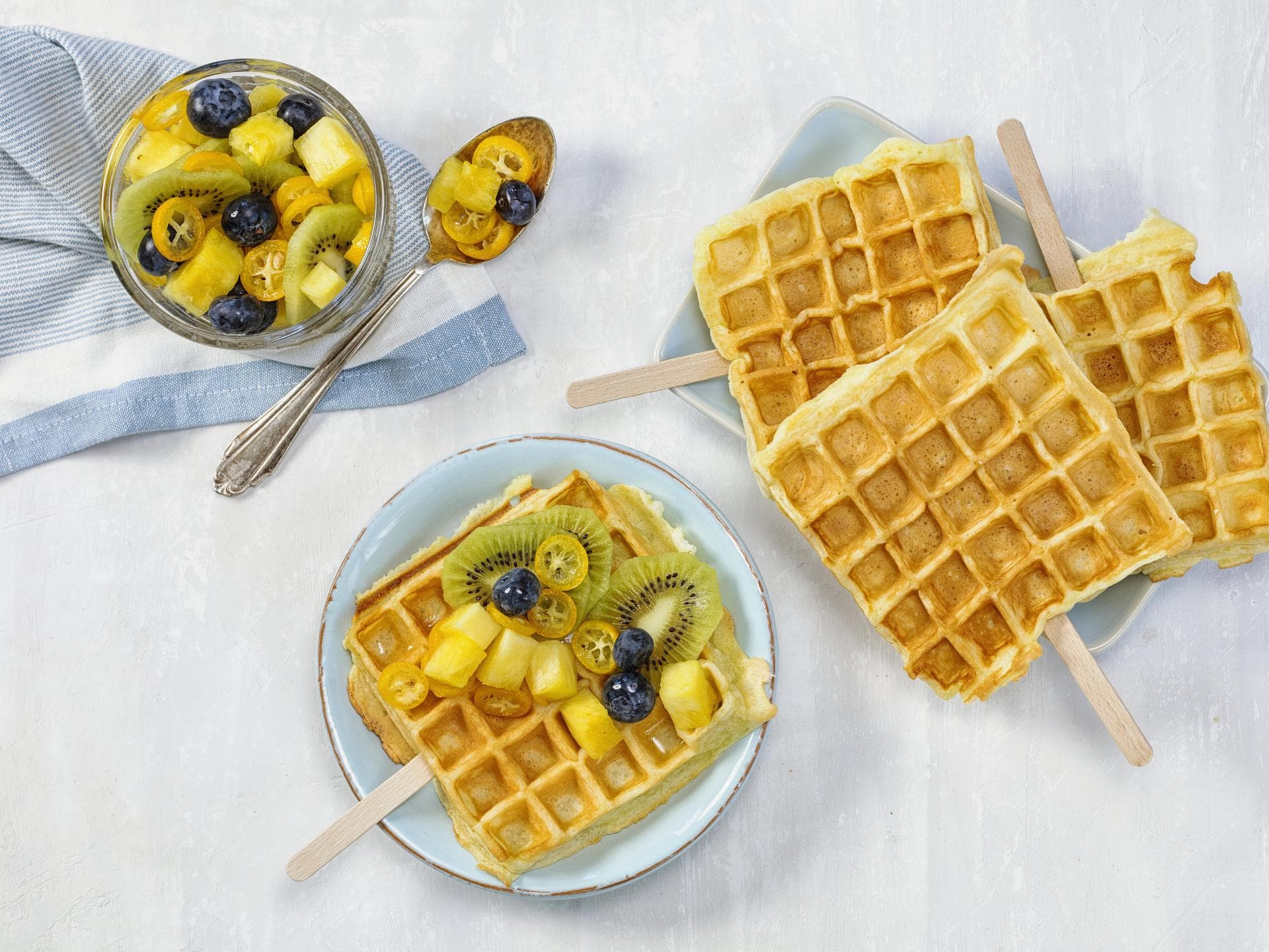 Protein-Waffeln mit Skyr.