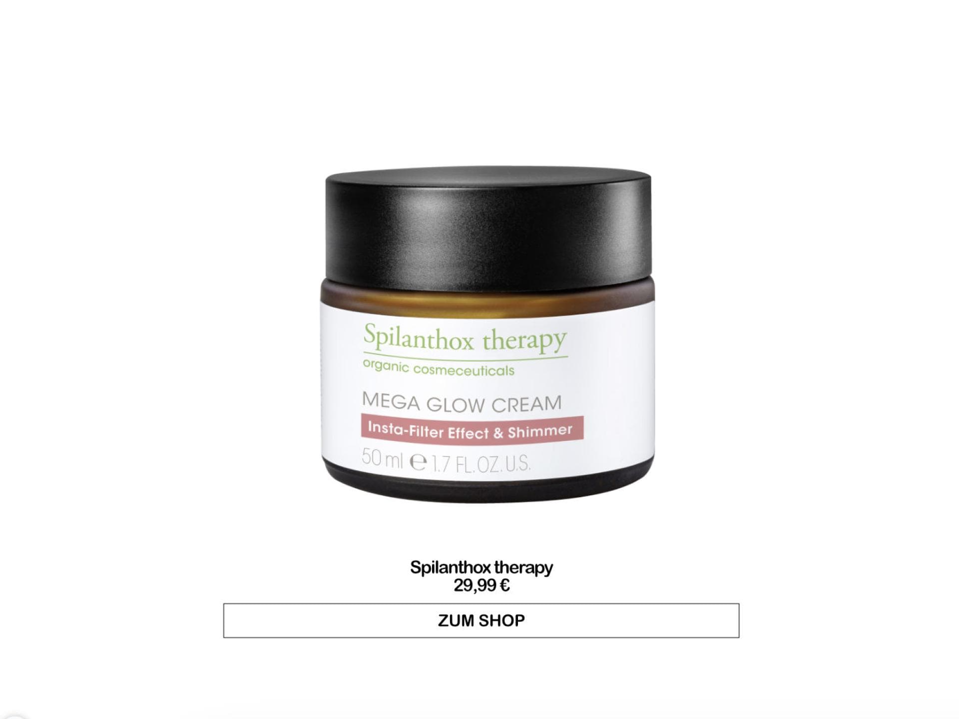 Glow-Creme von Spilanthox therapy 