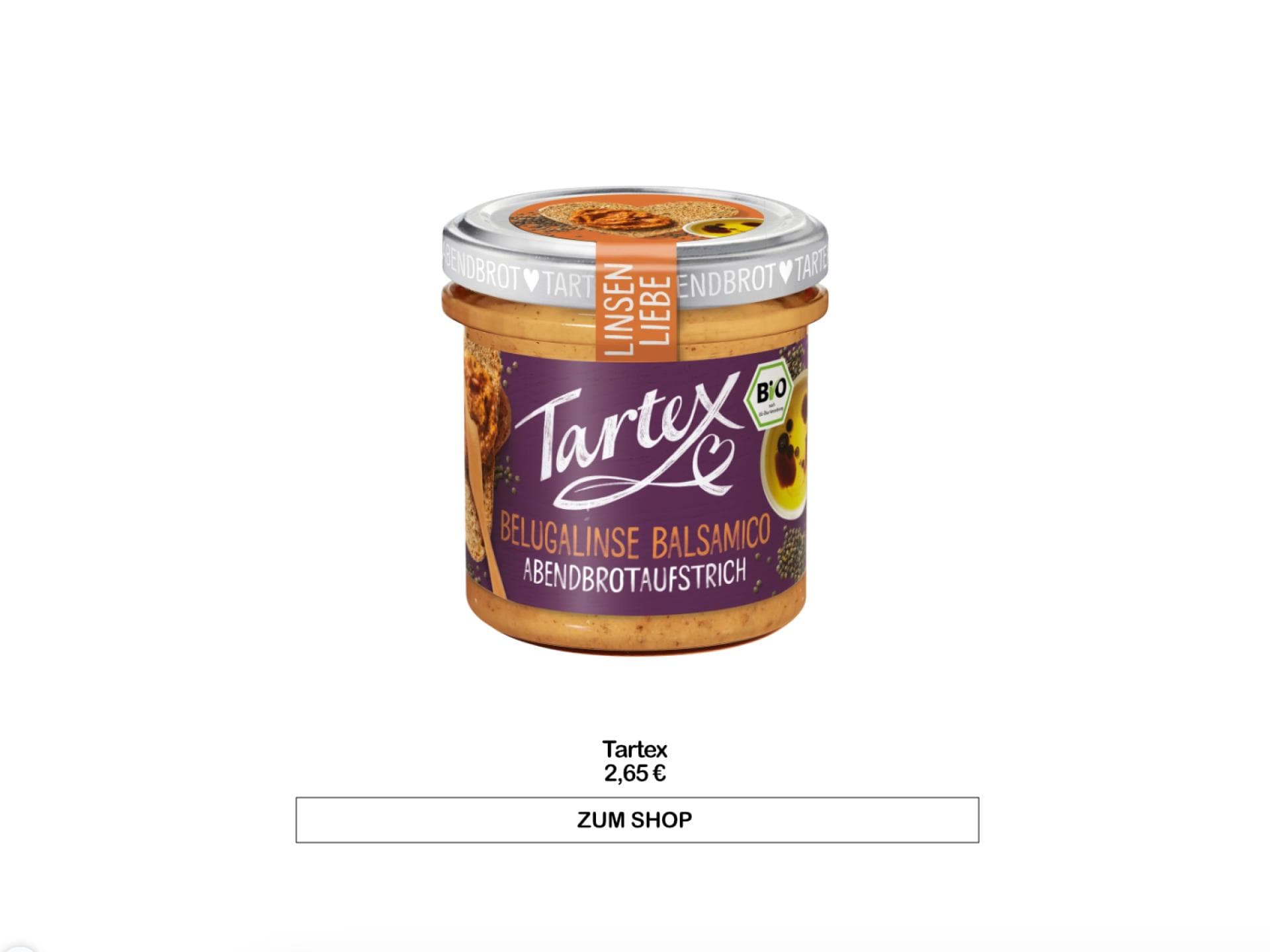 Brotaufstrich von Tartex