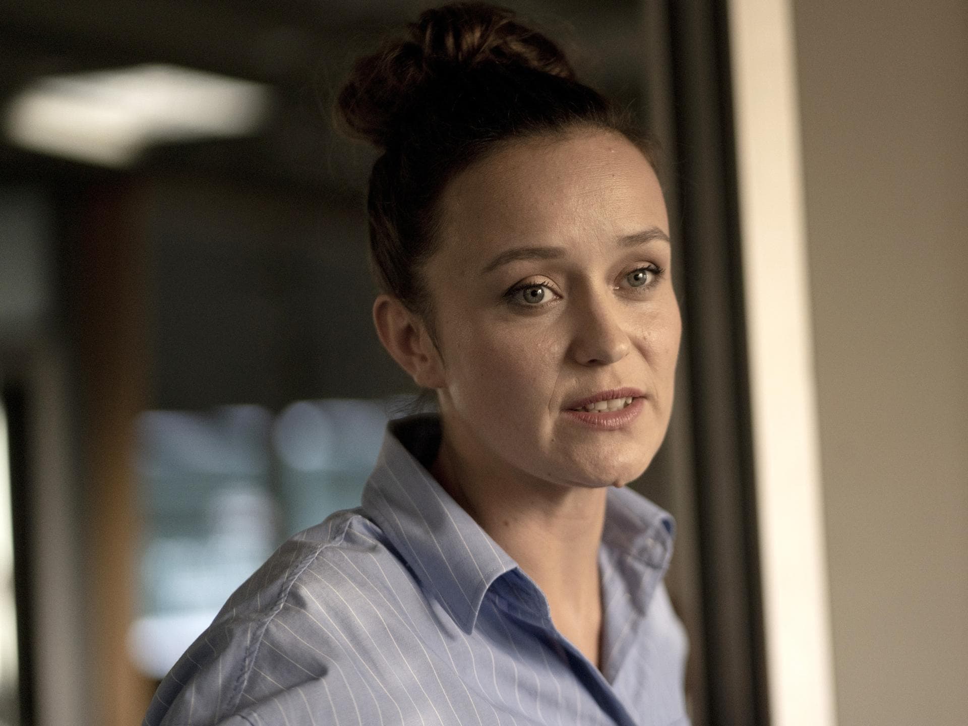 Tinka Fürst als Spurensicherin Natalie Förster im Tatort "Pyramide".