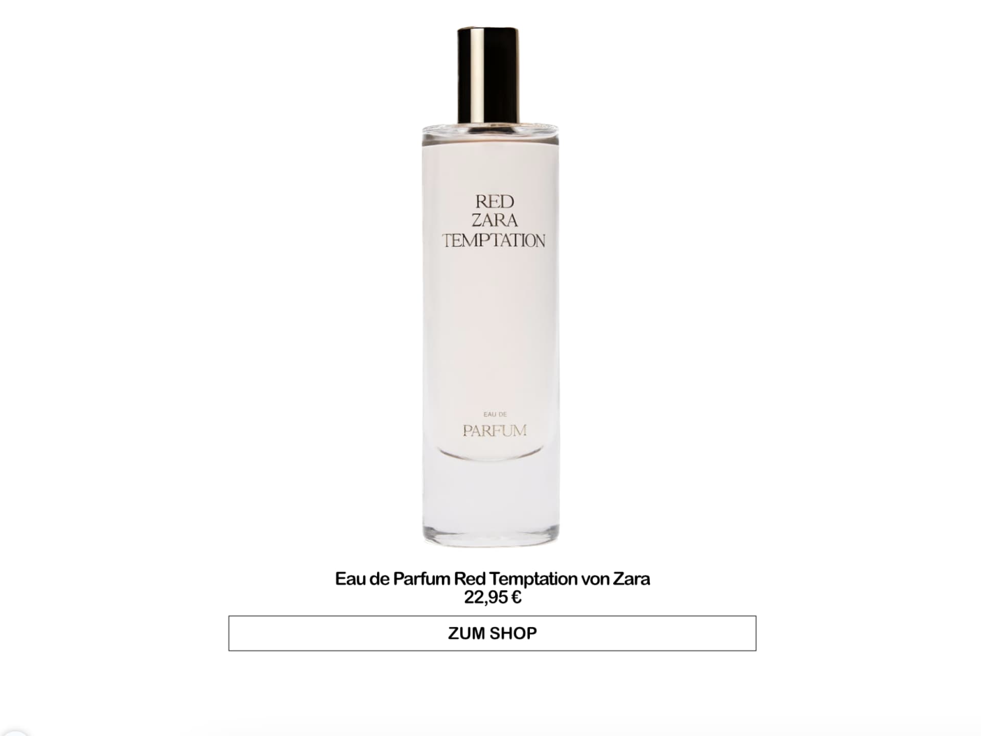 Eau de Parfum Red Temptation von Zara