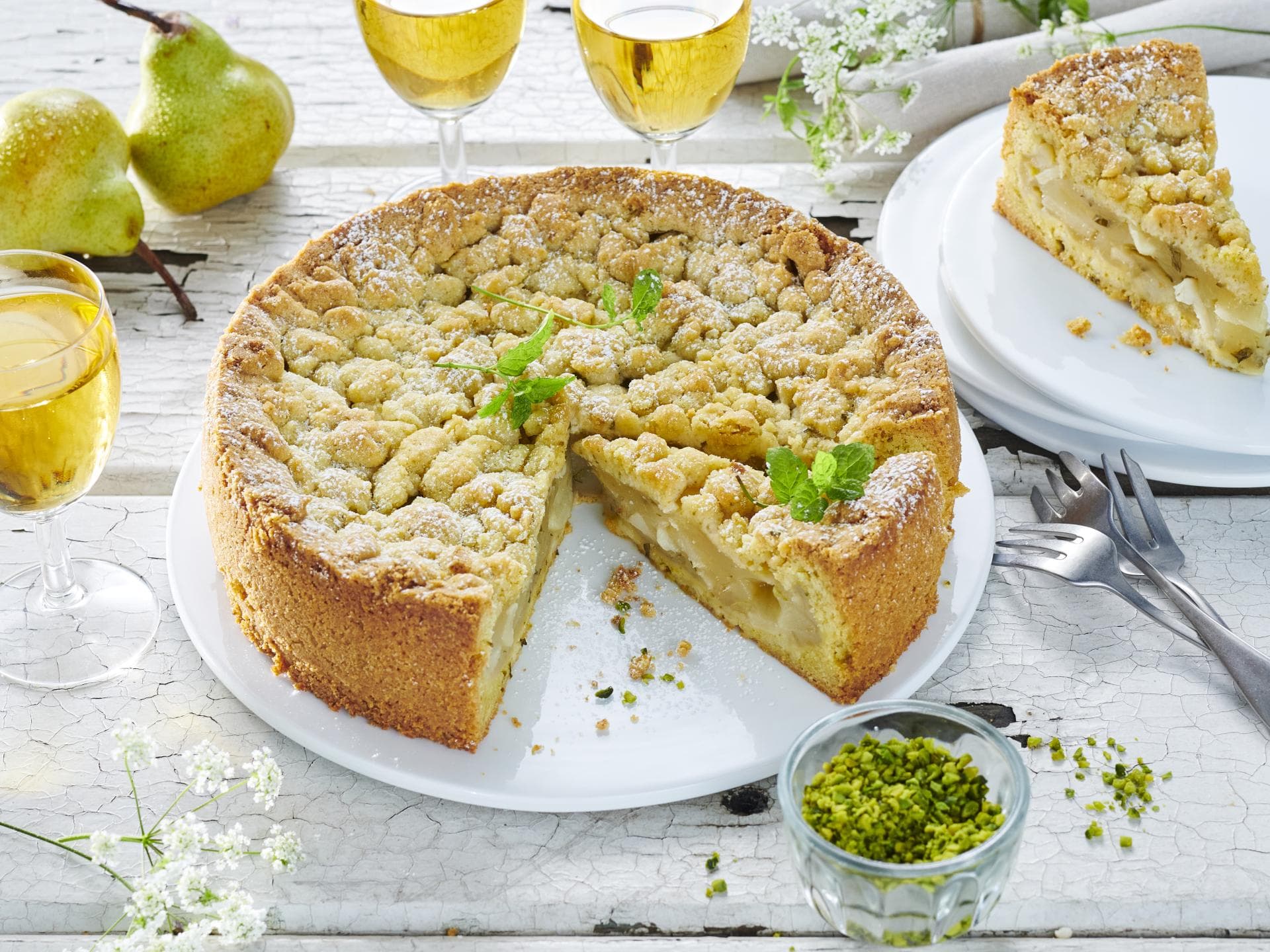 Birnen-Streuselkuchen 