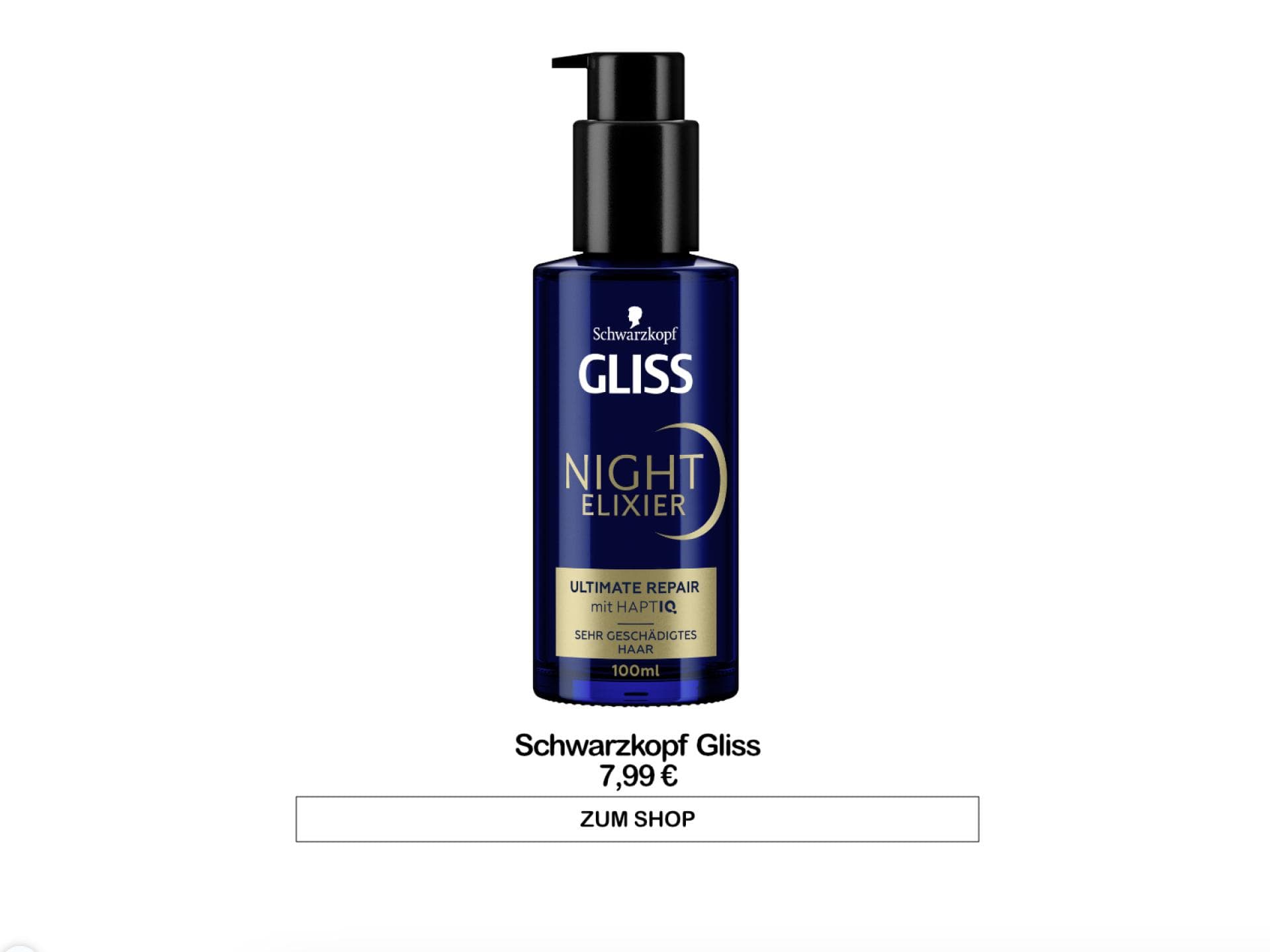 Gliss Overnight Haarserum