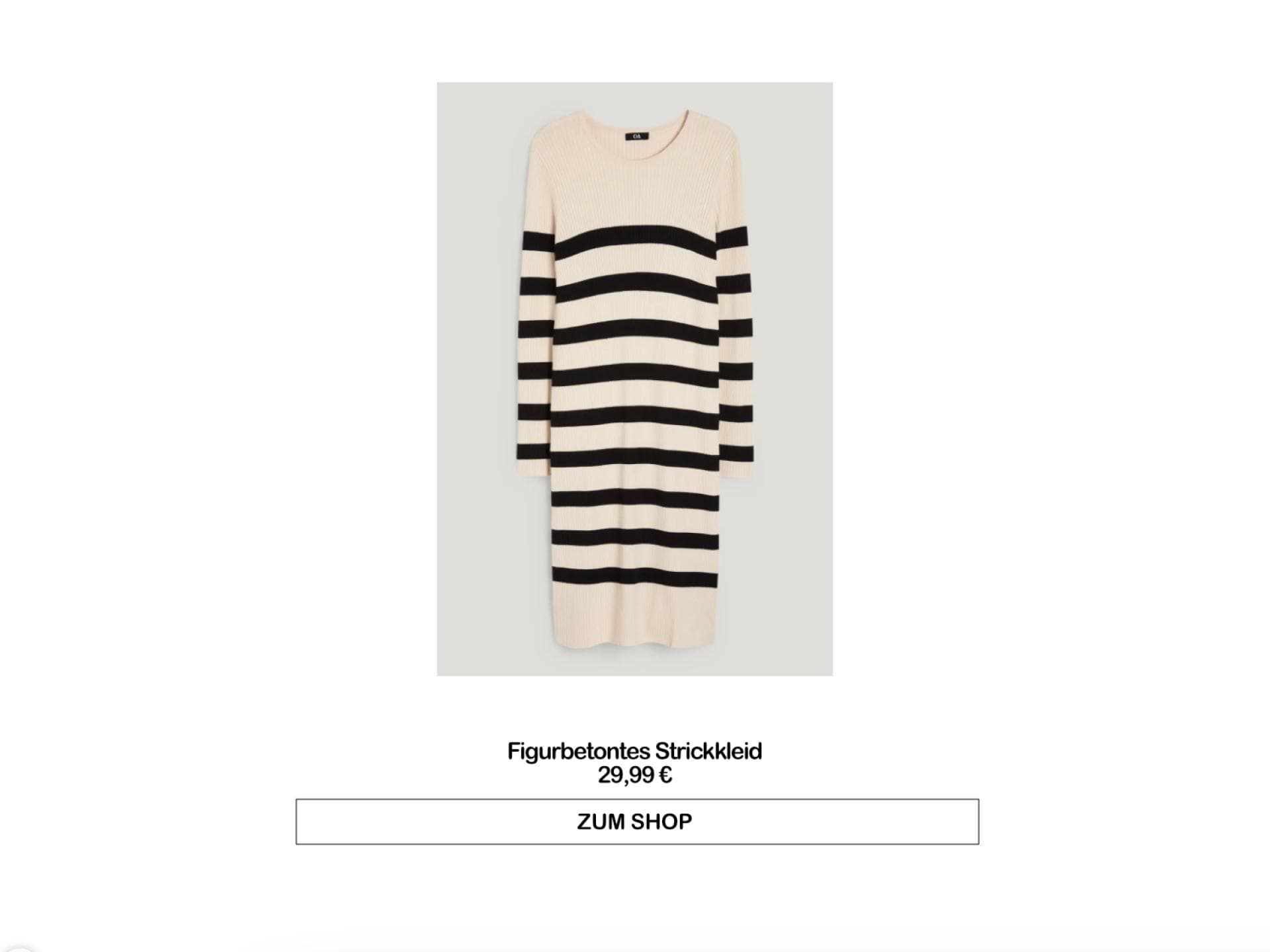 Figurbetontes Strickkleid von C&A