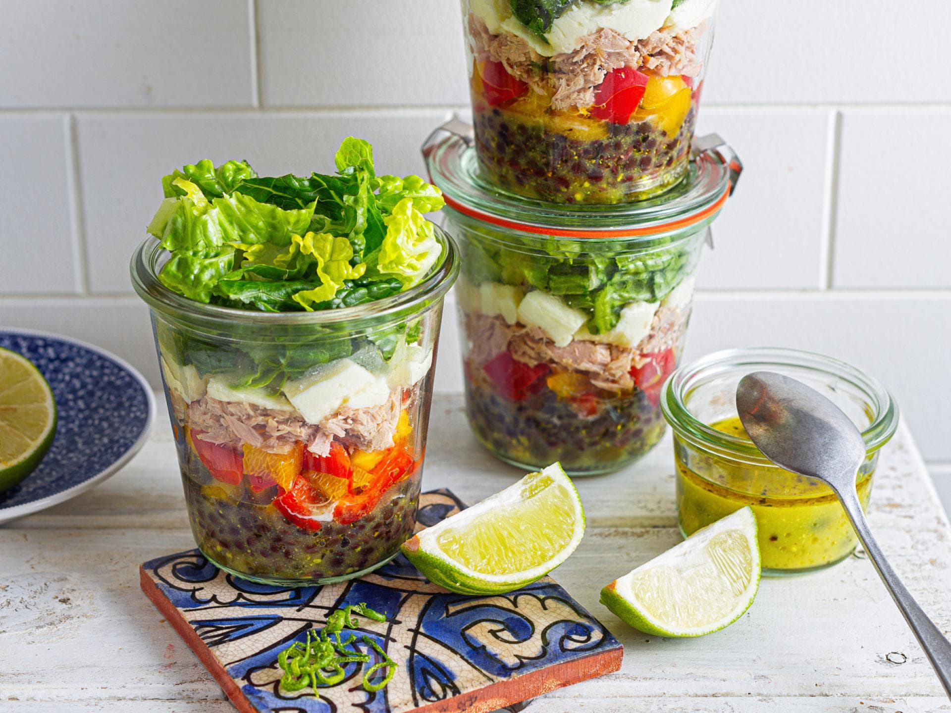 Thunfisch-Linsensalat im Glas Thunfisch-Linsensalat im Glas