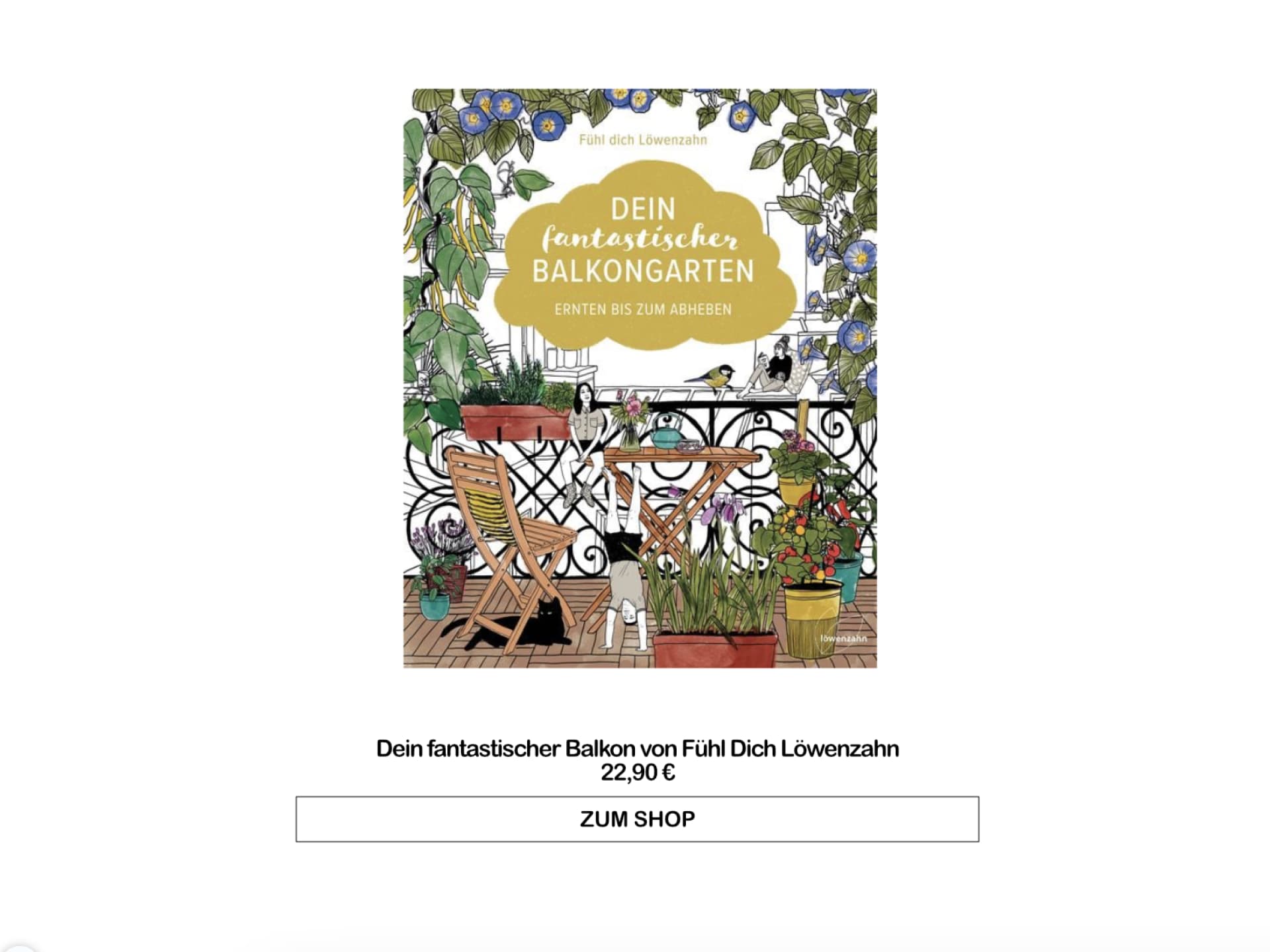 Gartenbuch "Dein fantastischer Balon" von Fühl dich Löwenzahn