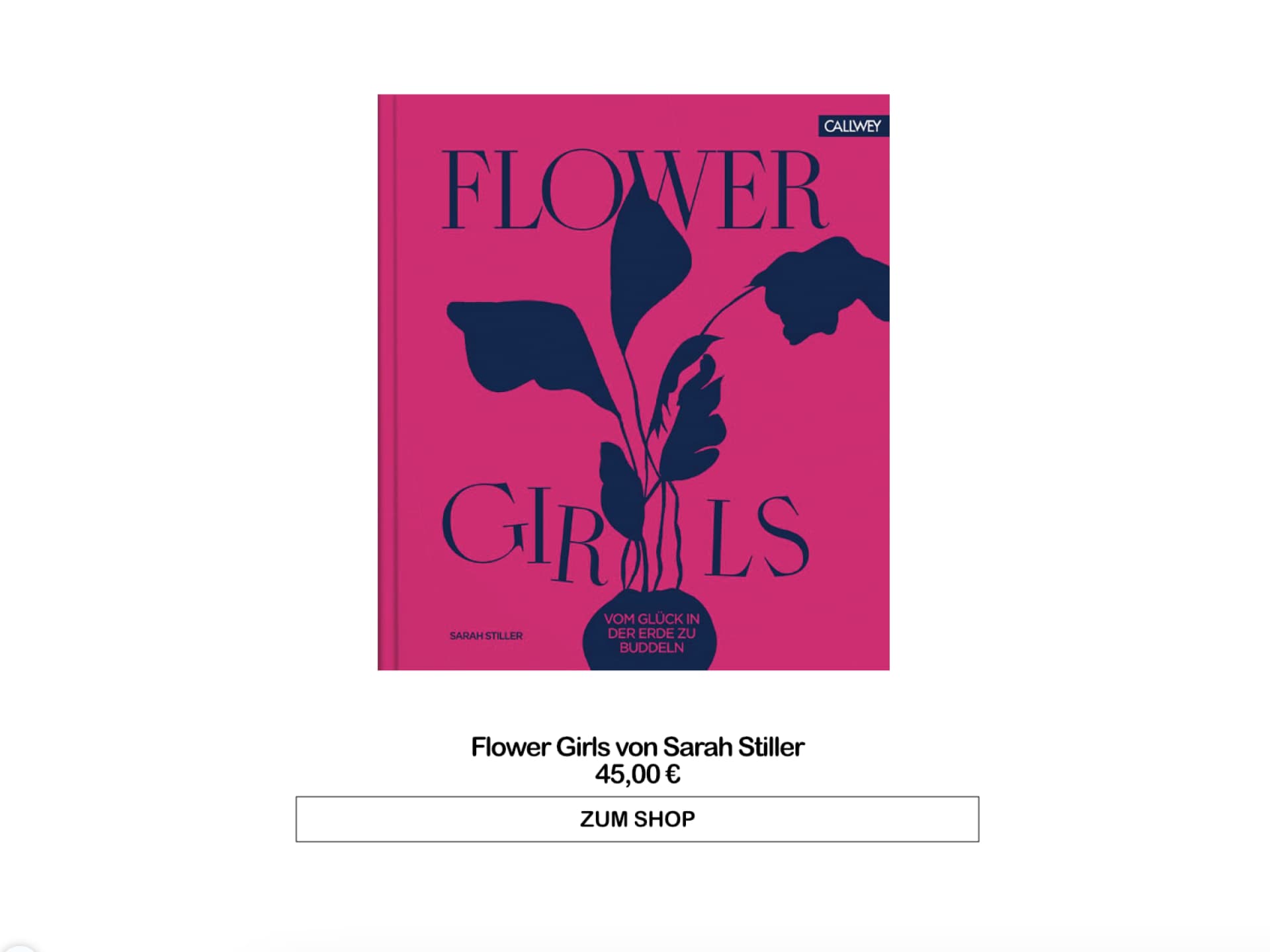 Gartenbuch "Flower Girls" von Sarah Stiller