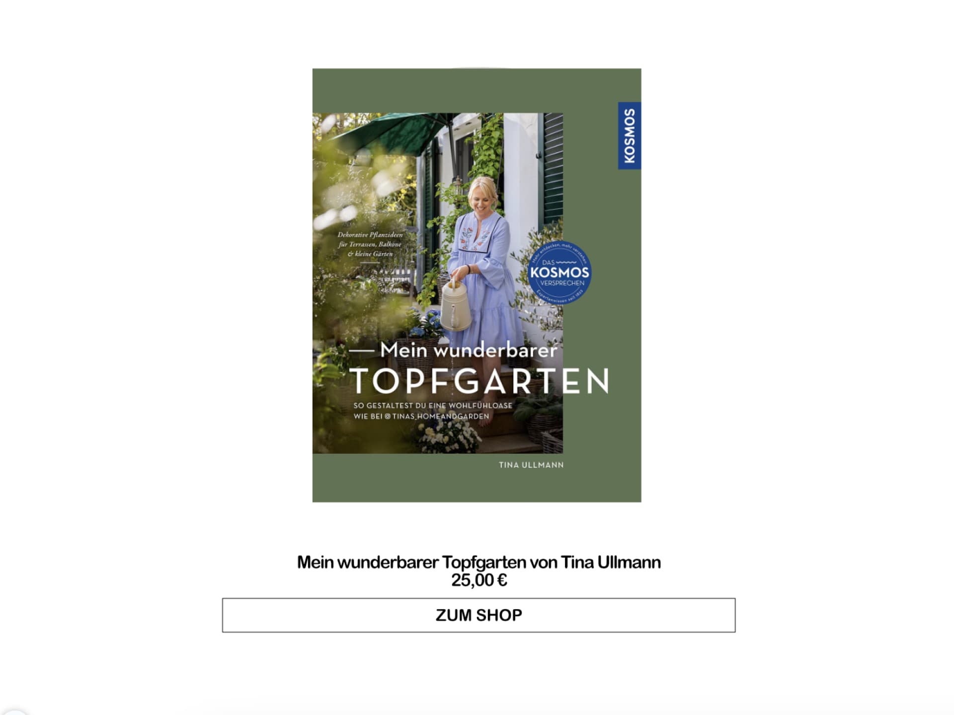 Gartenbuch "Mein wunderbarer Topfgarten" von Tina Ullmann