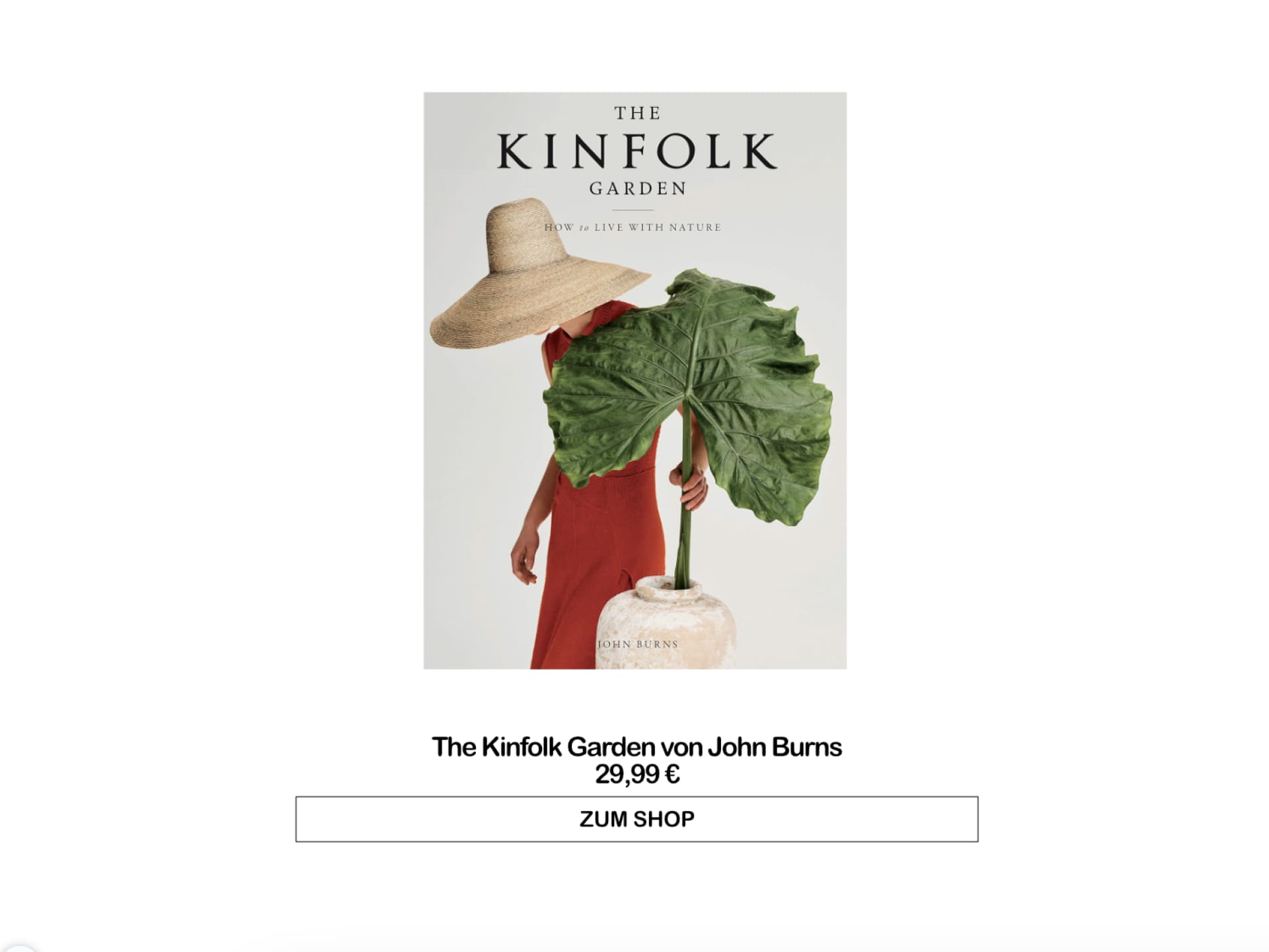 Gartenbuch "The Kinfolk Garden" von John Burns