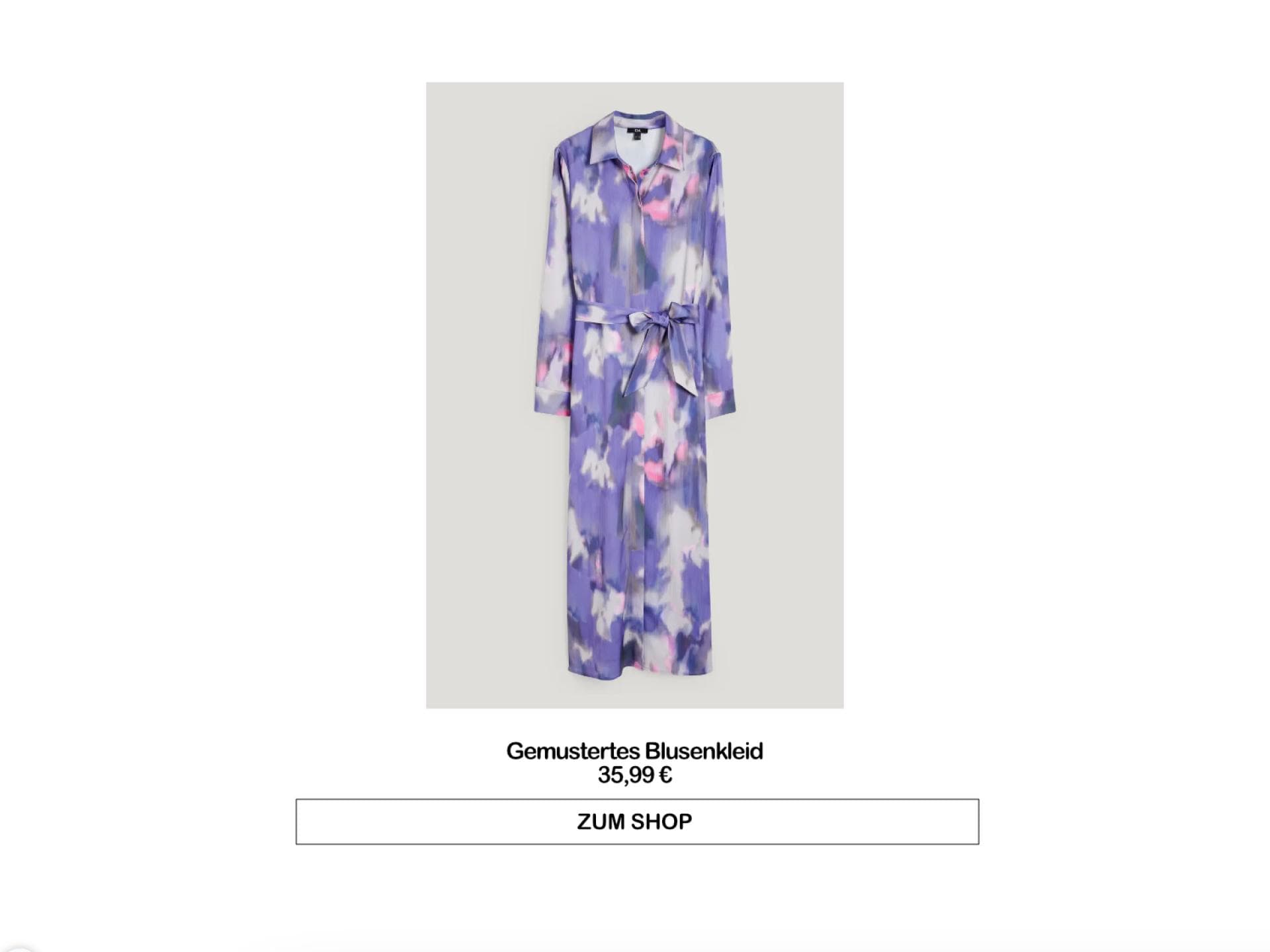 Gemustertes Blusenkleid von C&A