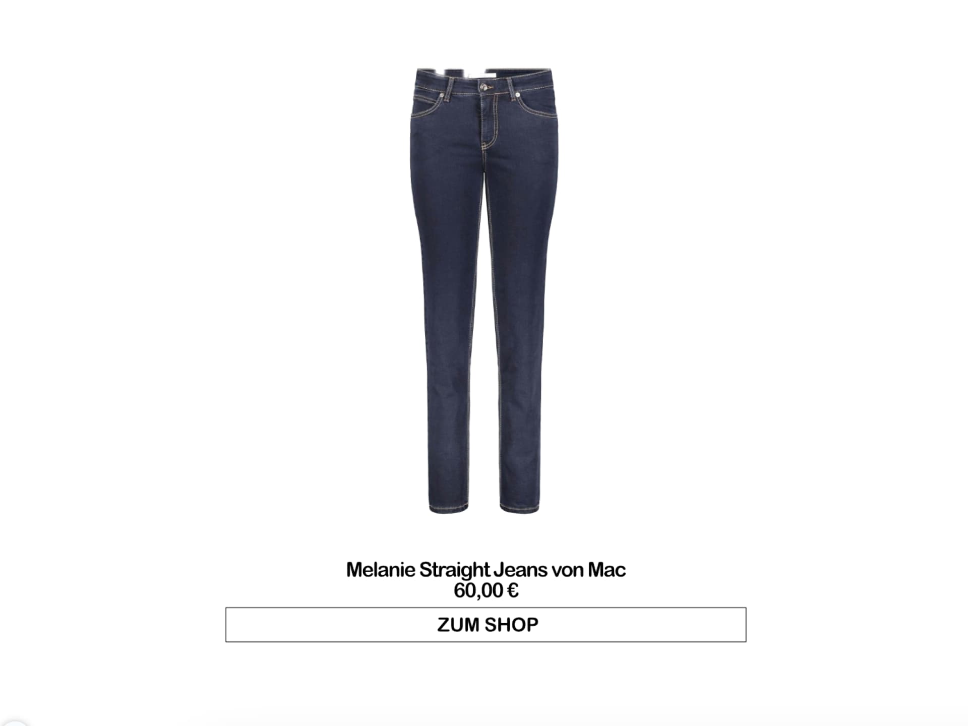 Melanie Straight Jeans von Mac