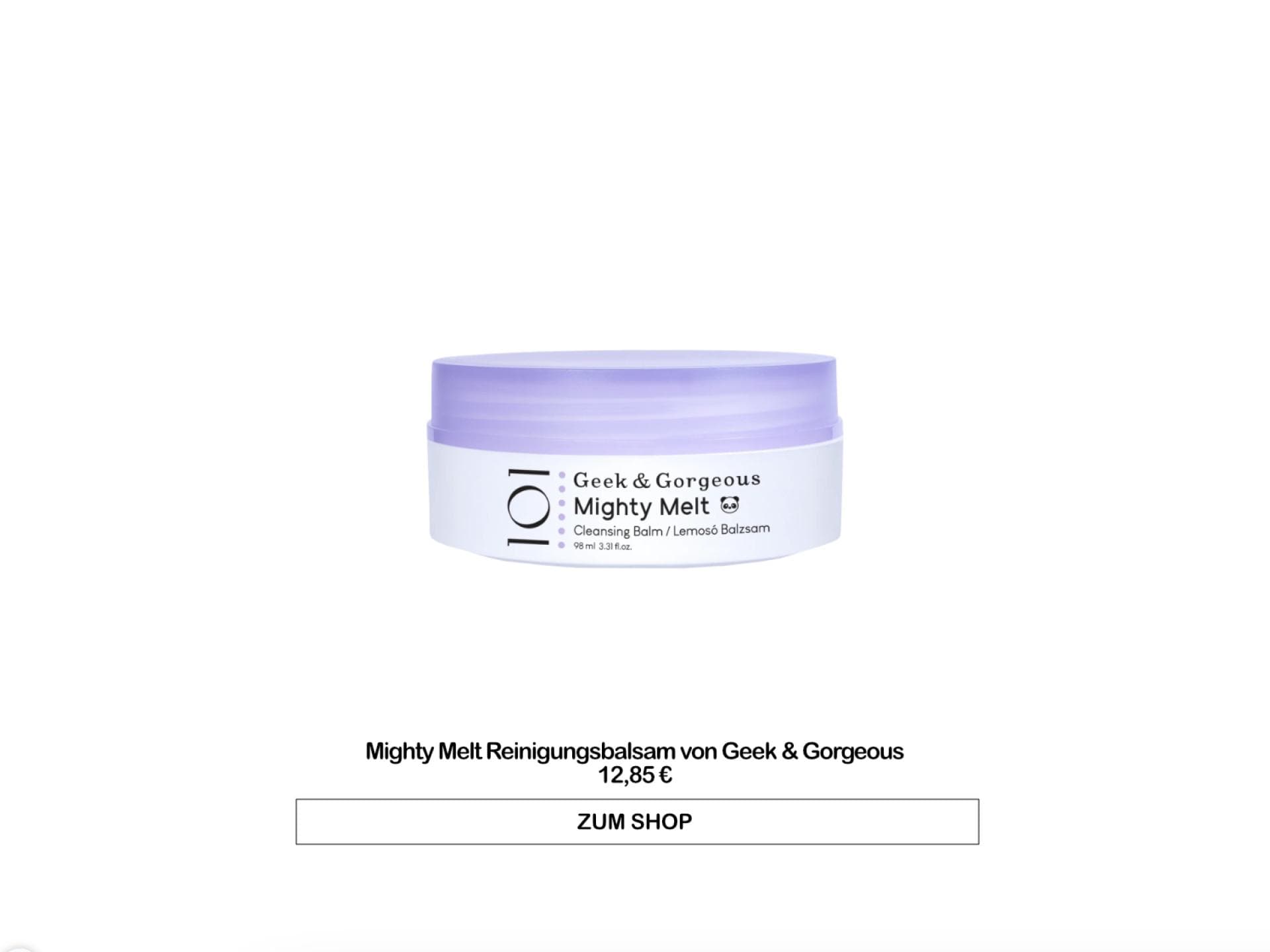 Mighty Melt Reinigungsbalsam von Geek & Gorgeous