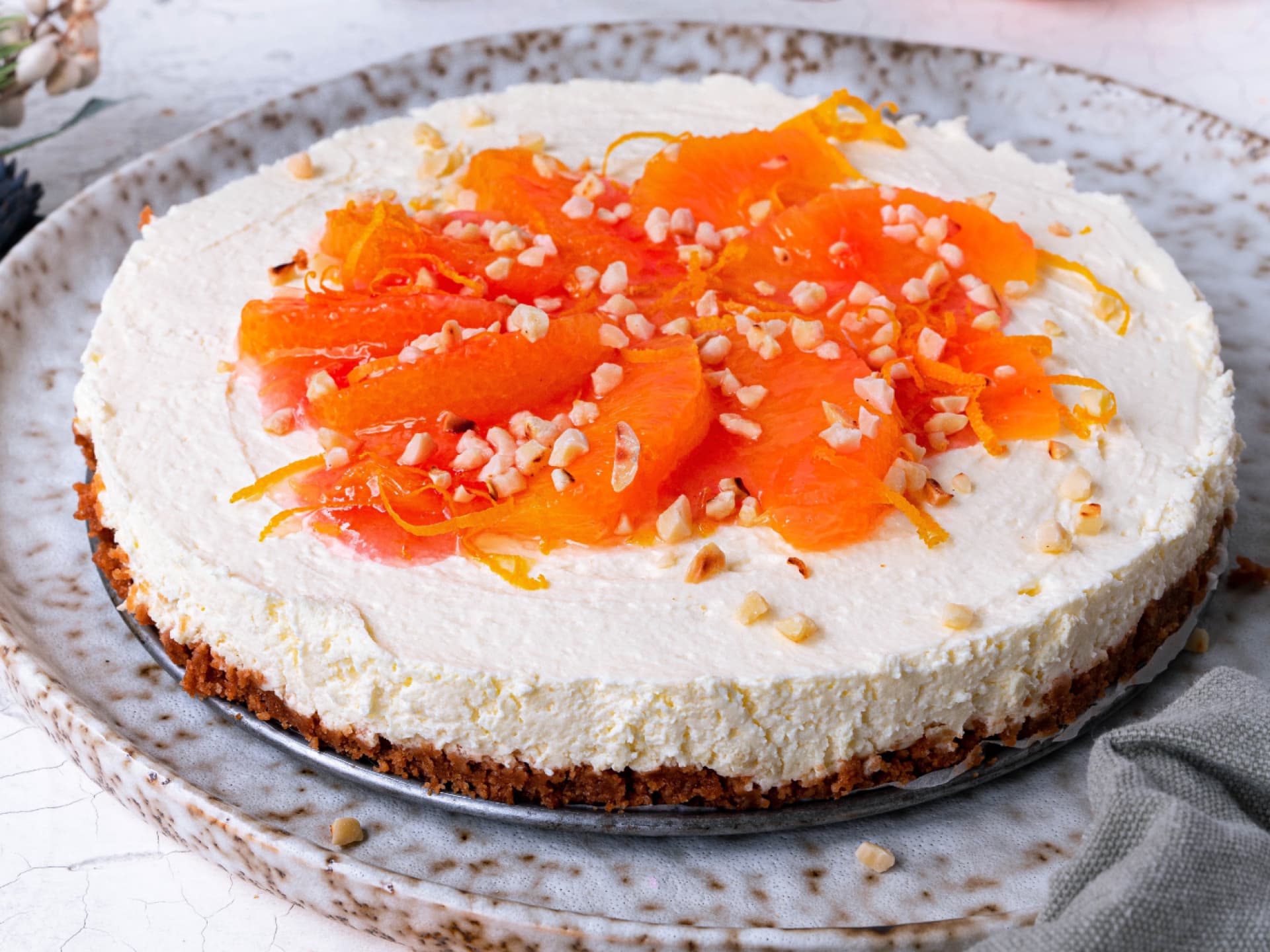 Käsekuchen mit Orange
