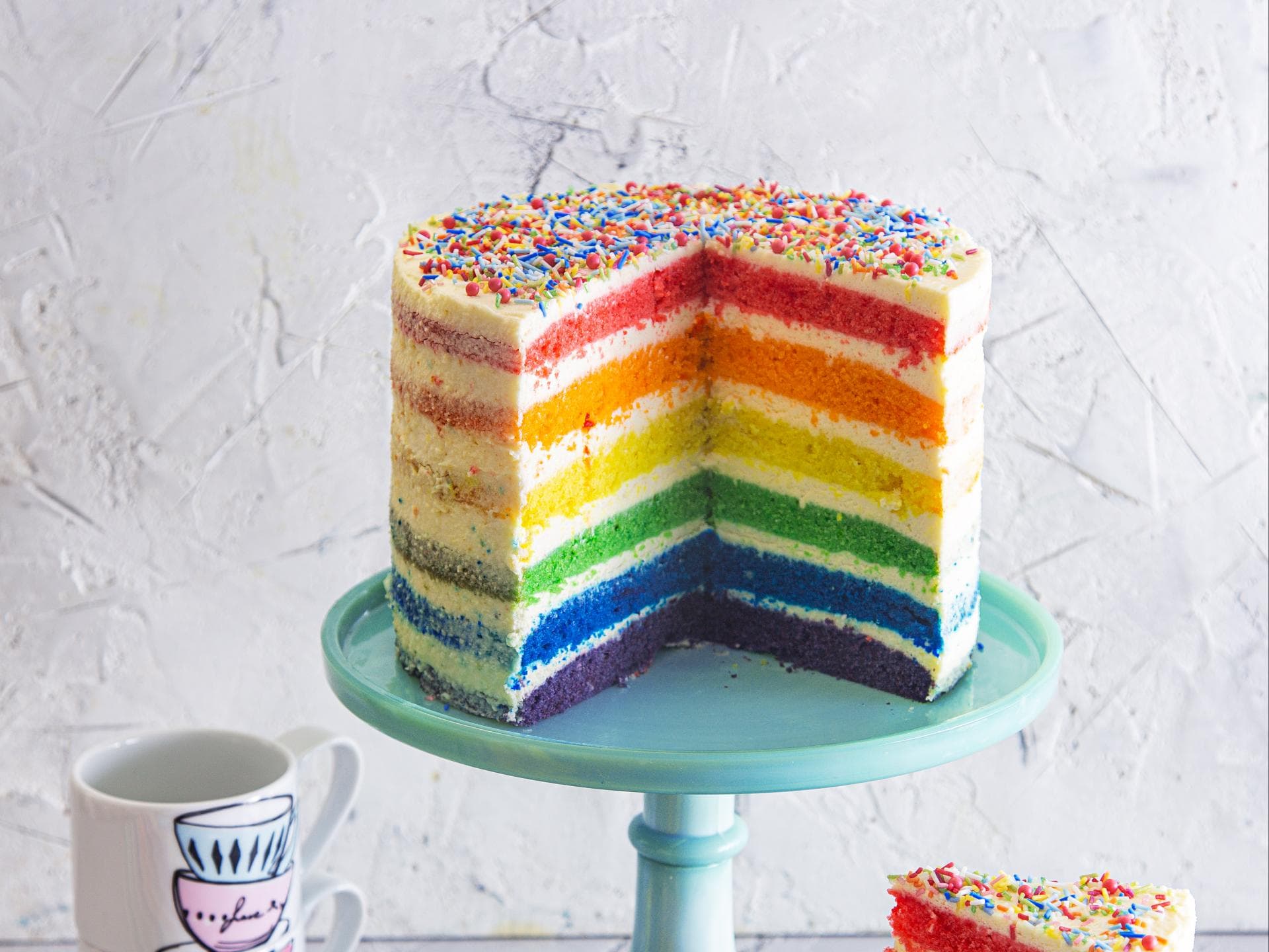 Regenbogen-Zaubertorte Regenbogen-Zaubertorte