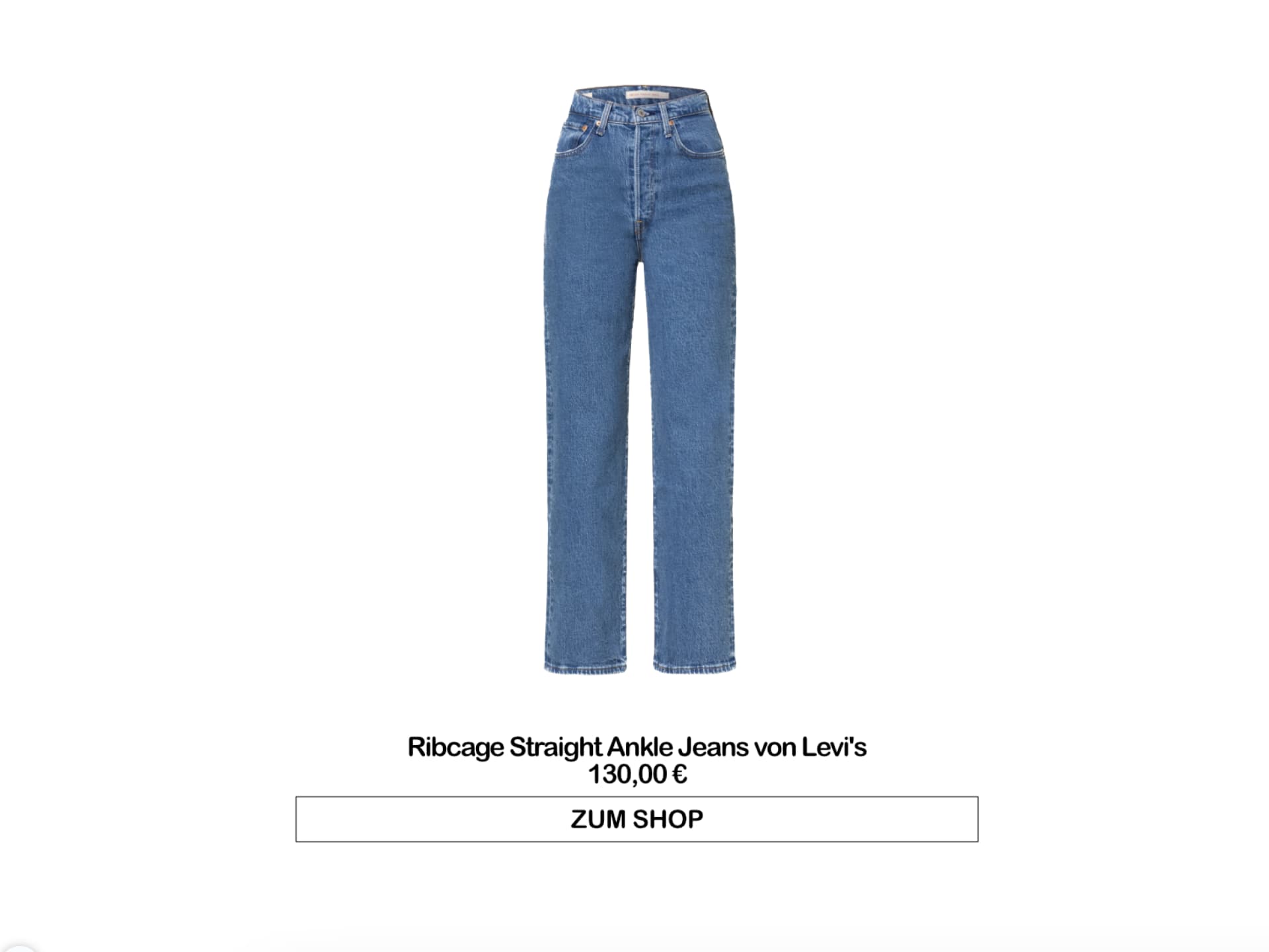 Ribcage Straight Ankle Jeans von Levi's