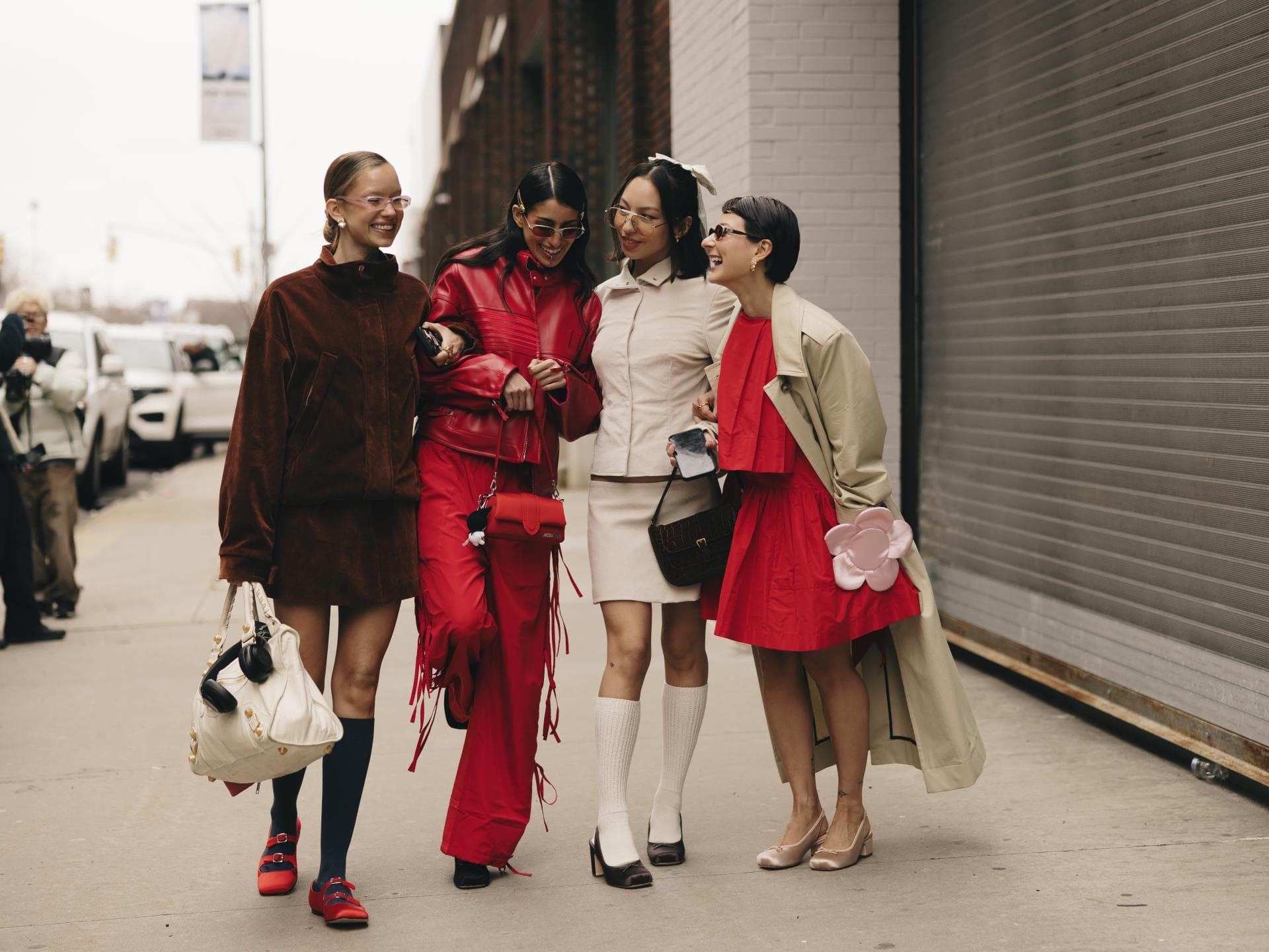 Streetstyle während der New York Fashion Week
