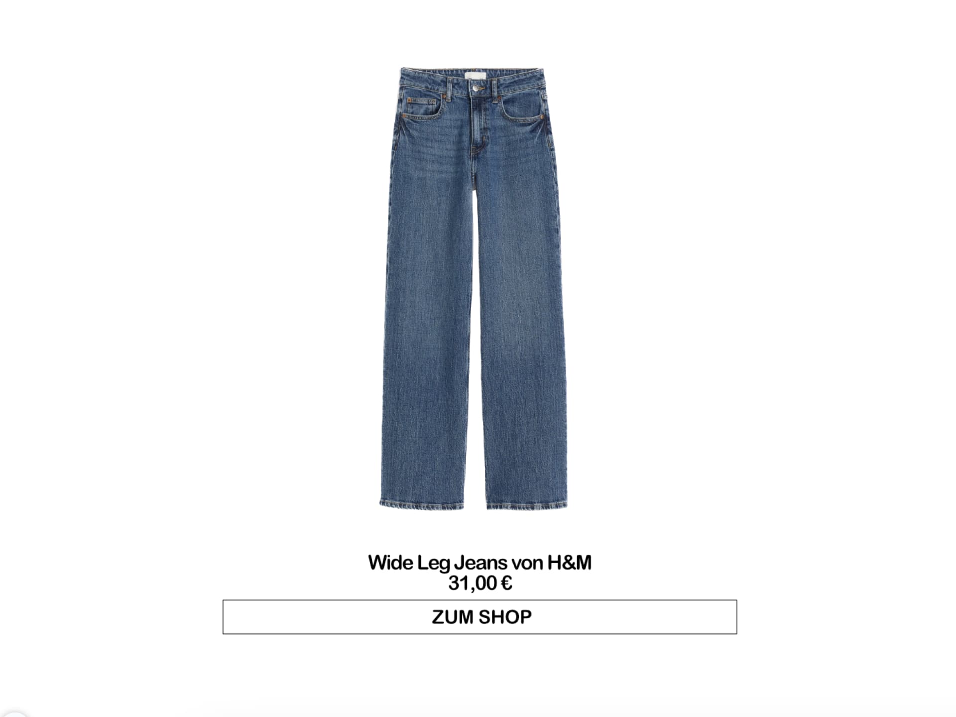 Wide Leg Jeans von H&M