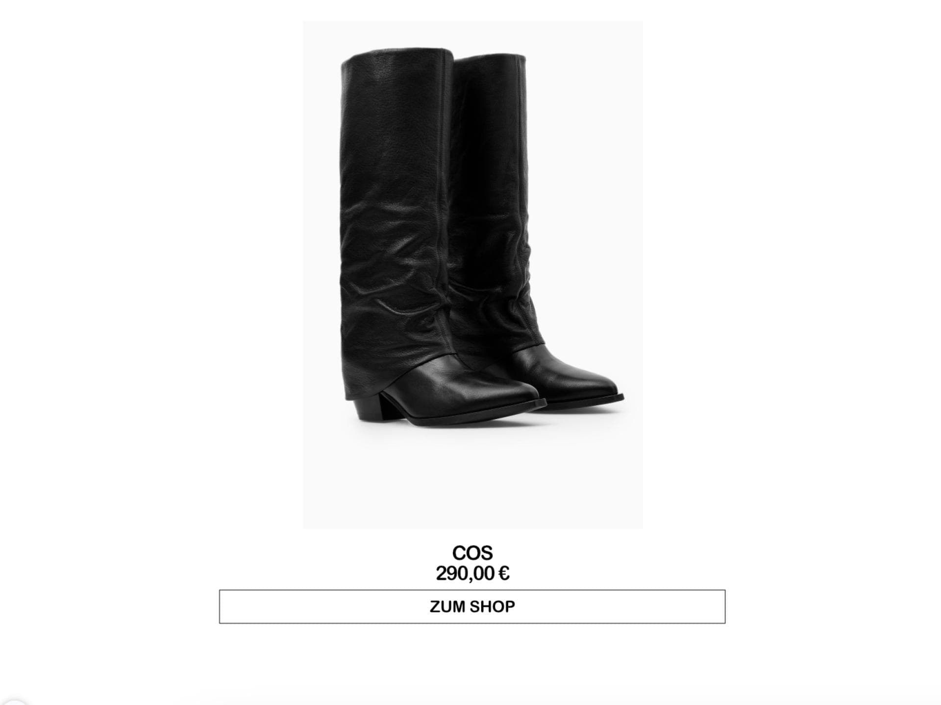 COS Foldover Boots