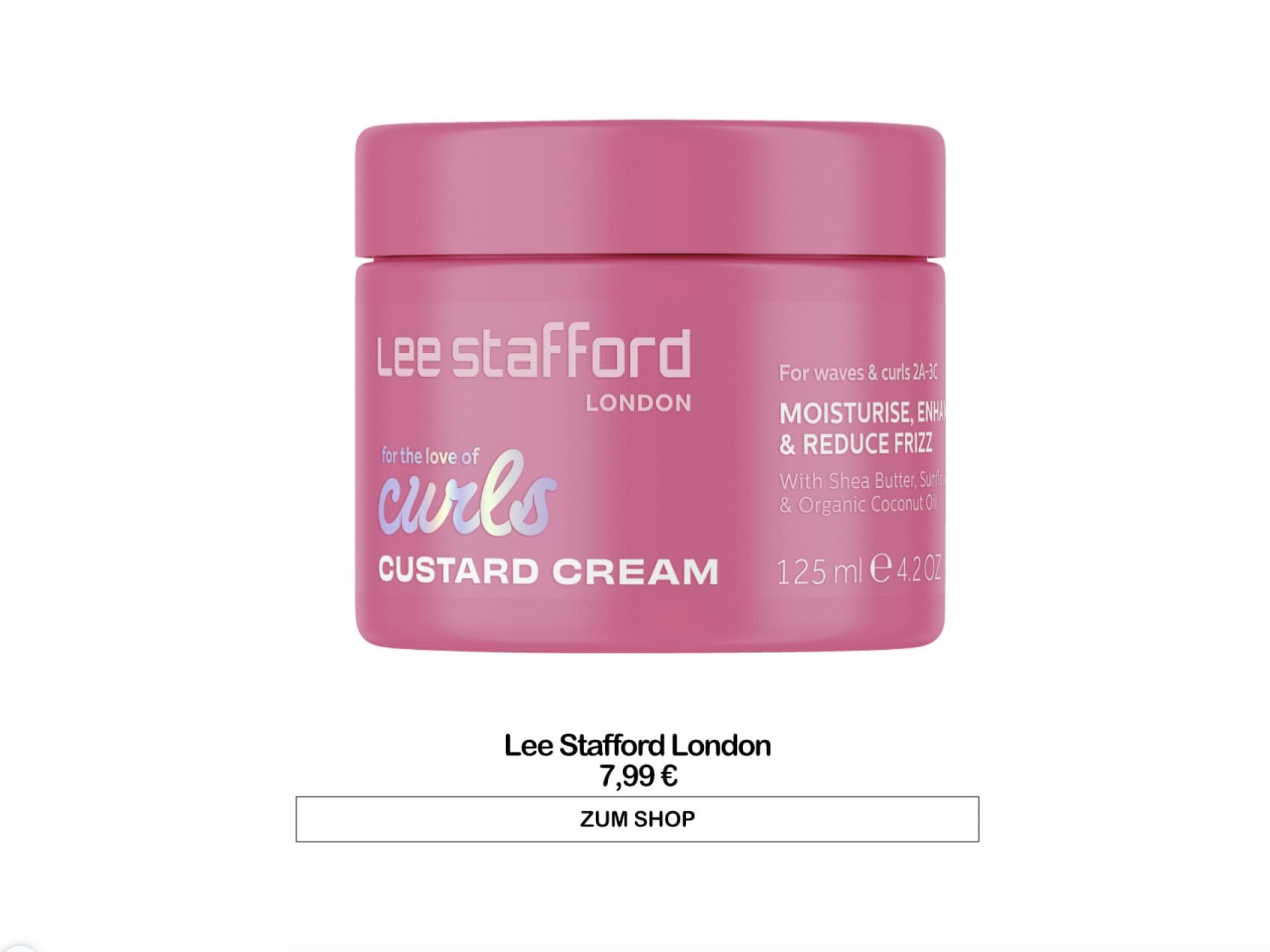 Lee Stafford Curls Custard Cream
