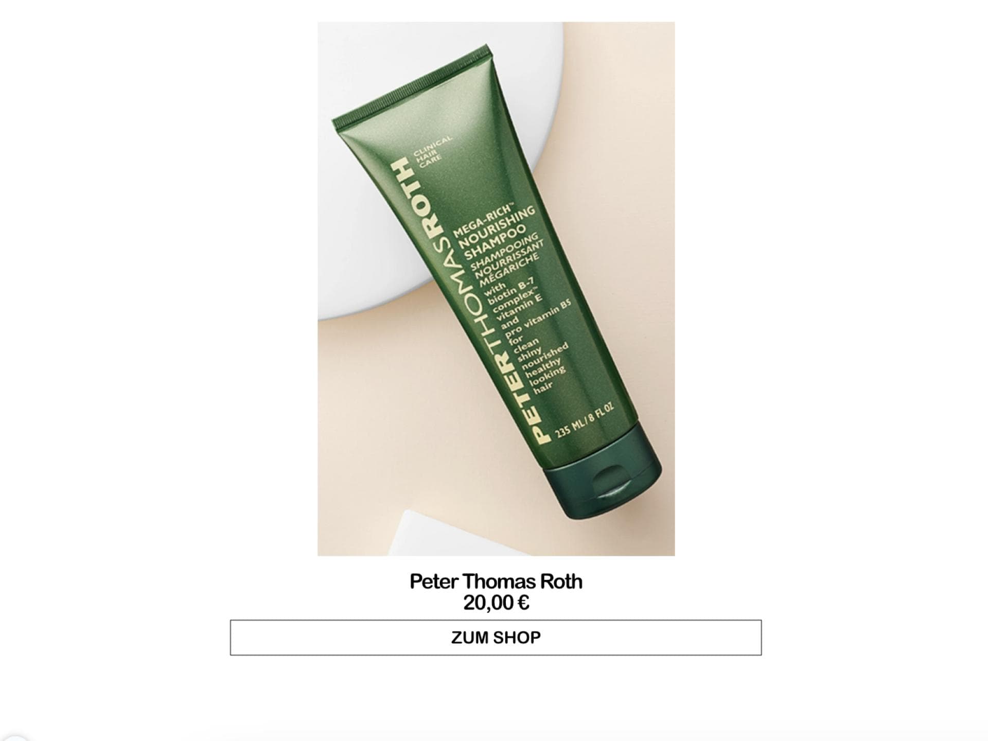Anti-Aging-Shampoo von Peter Thomas Roth