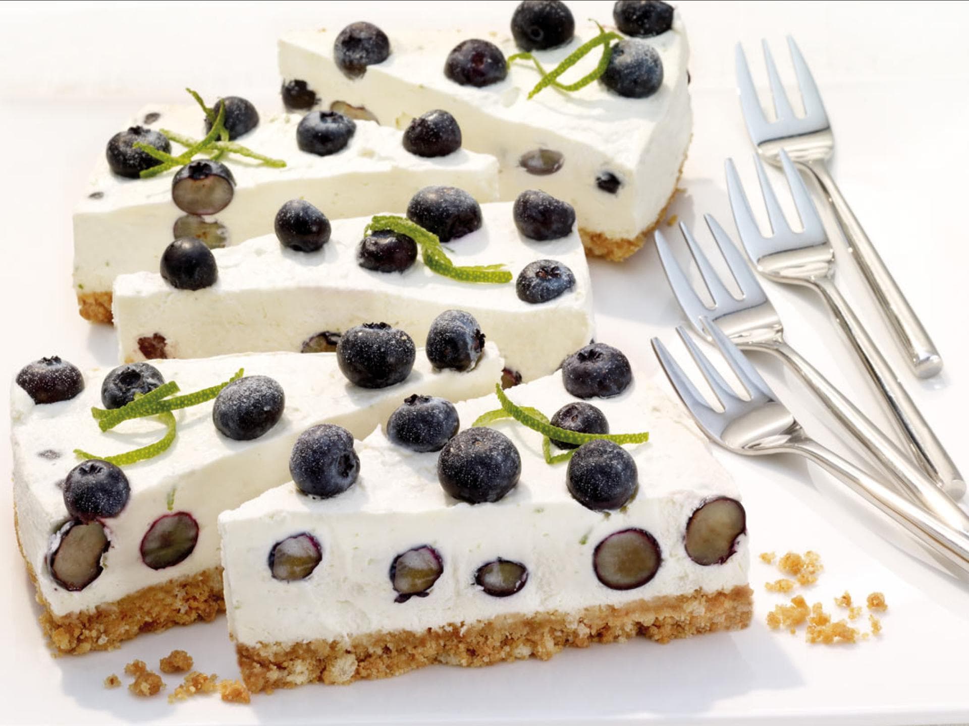 Blaubeer-Frischkäse-Torte 