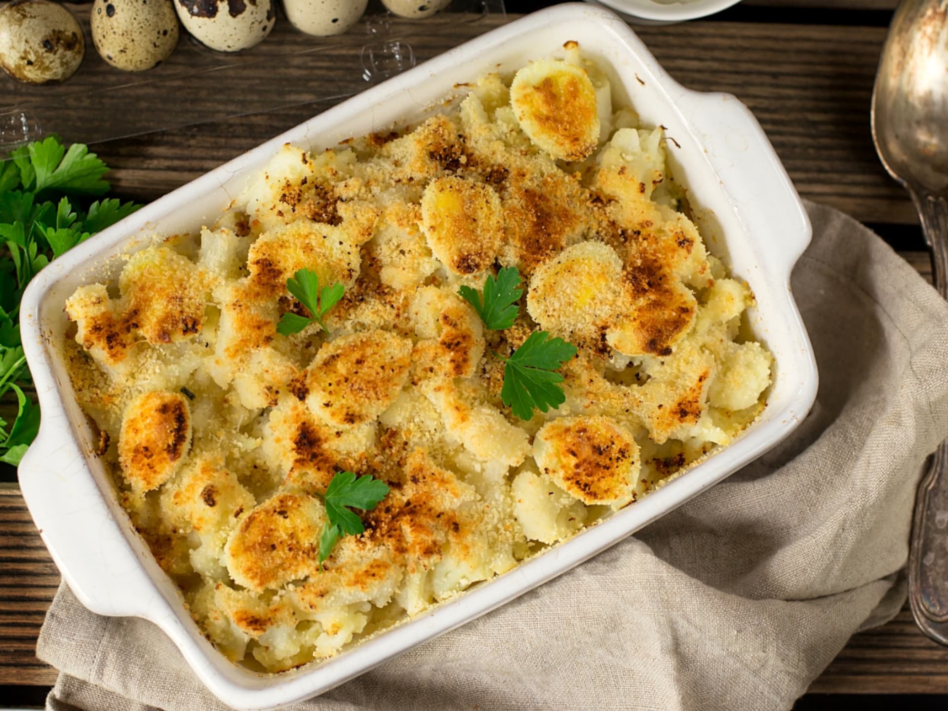 Überbackener Blumenkohl mit Käse