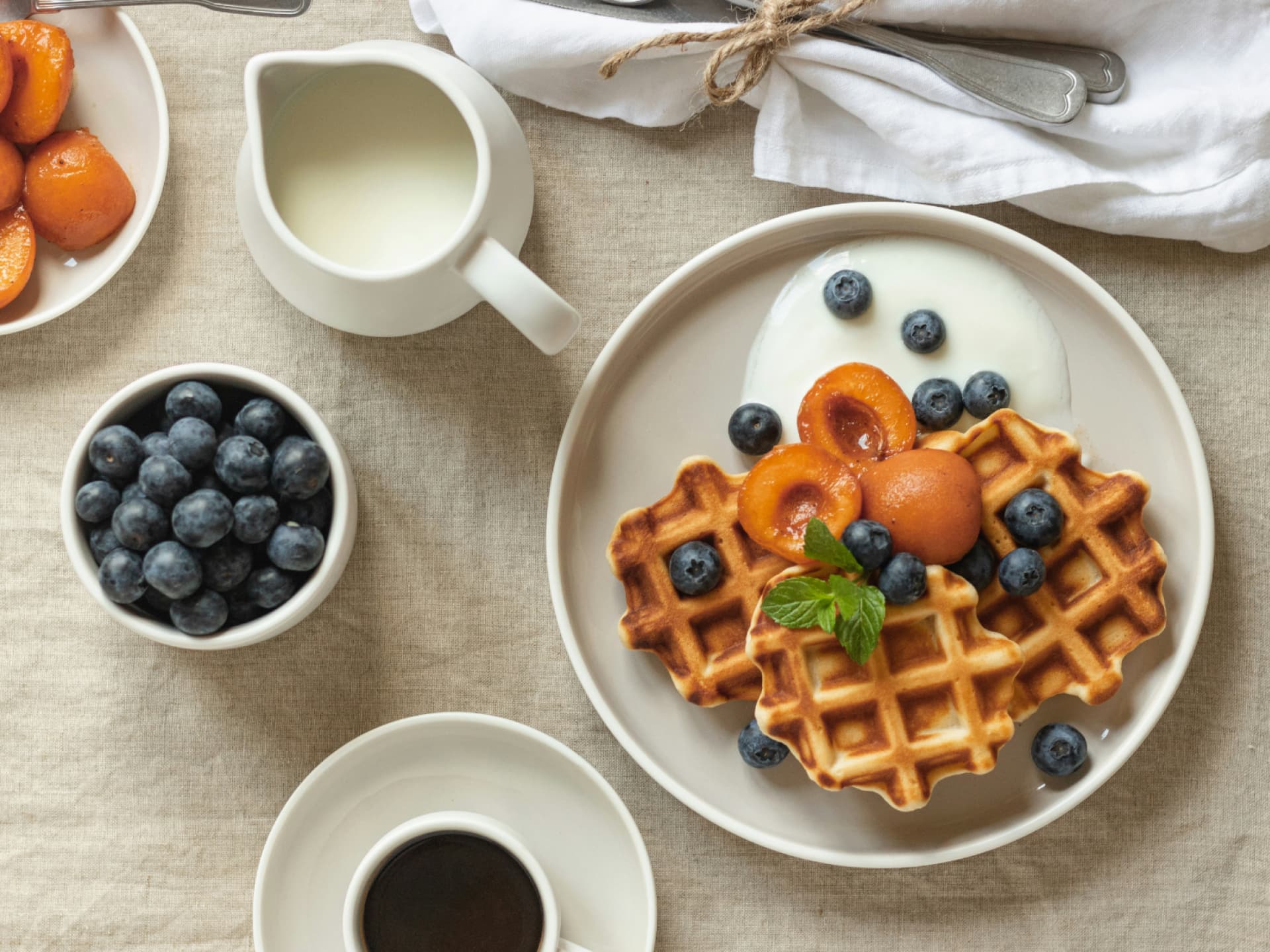 Waffel-Frühstück
