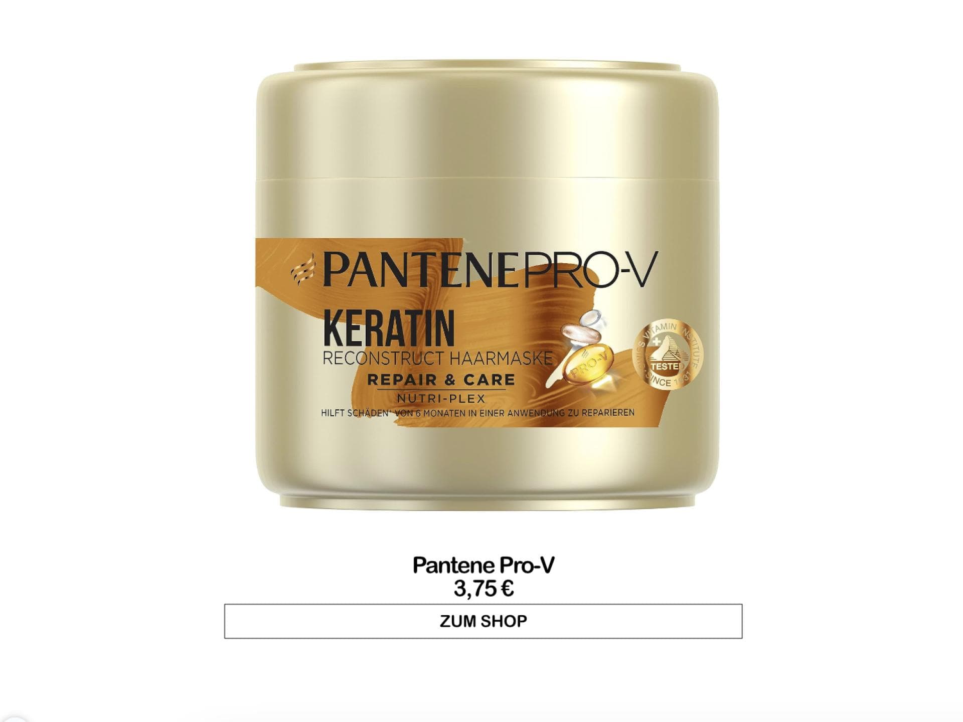 Keratin Haarkur von Patene Pro-V