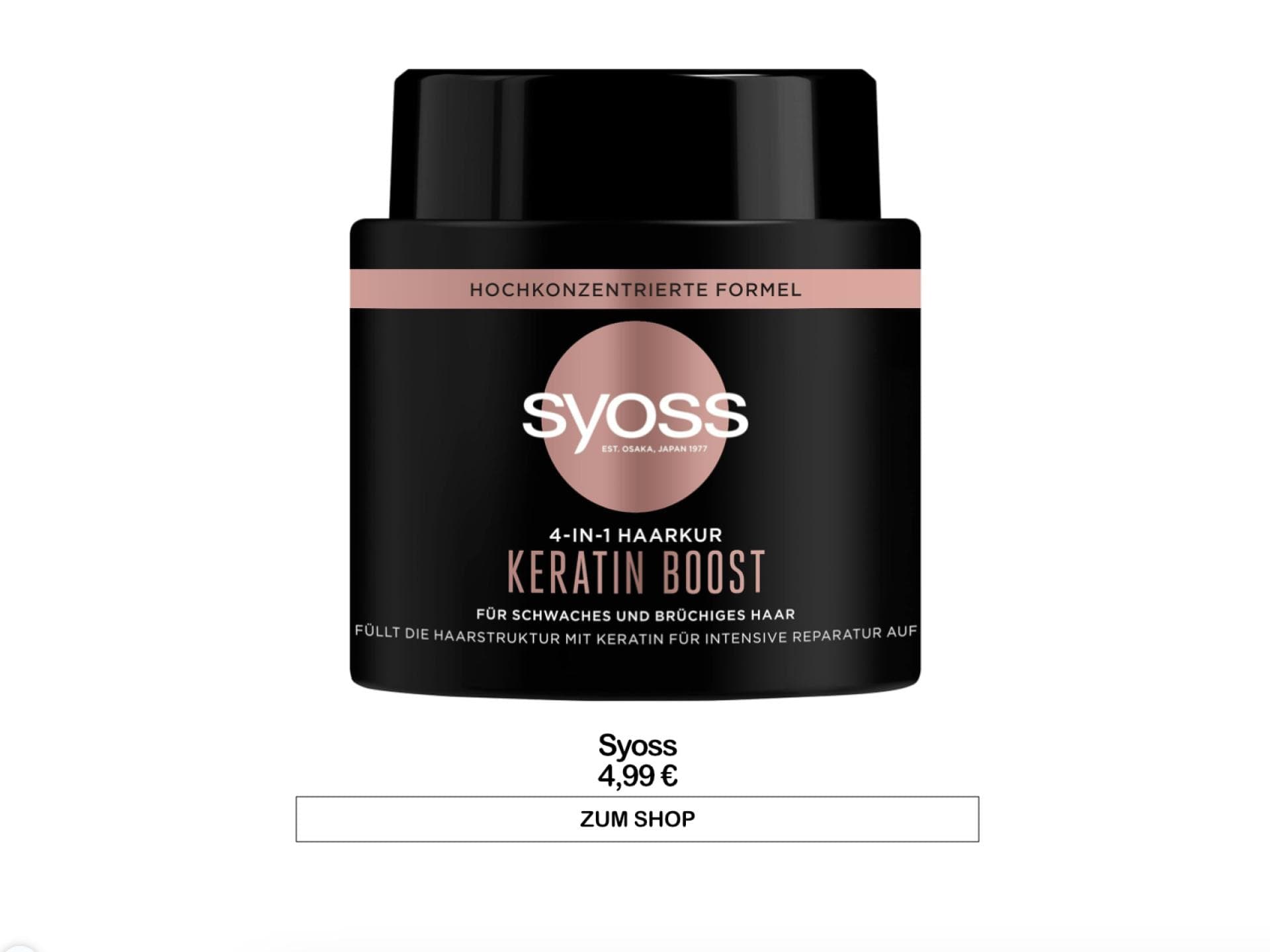 Keratin Haarkur von Syoss
