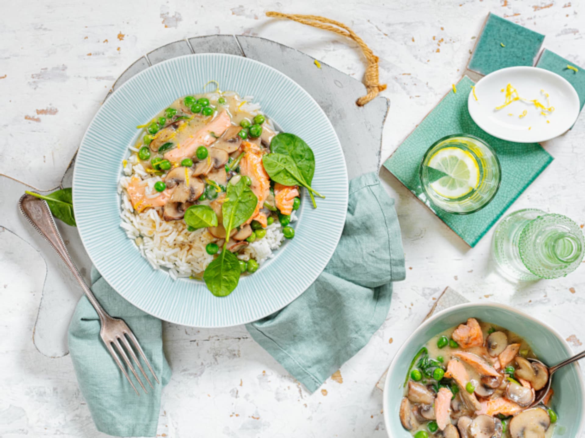 Lachs-Geschnetzeltes mit Senfsauce