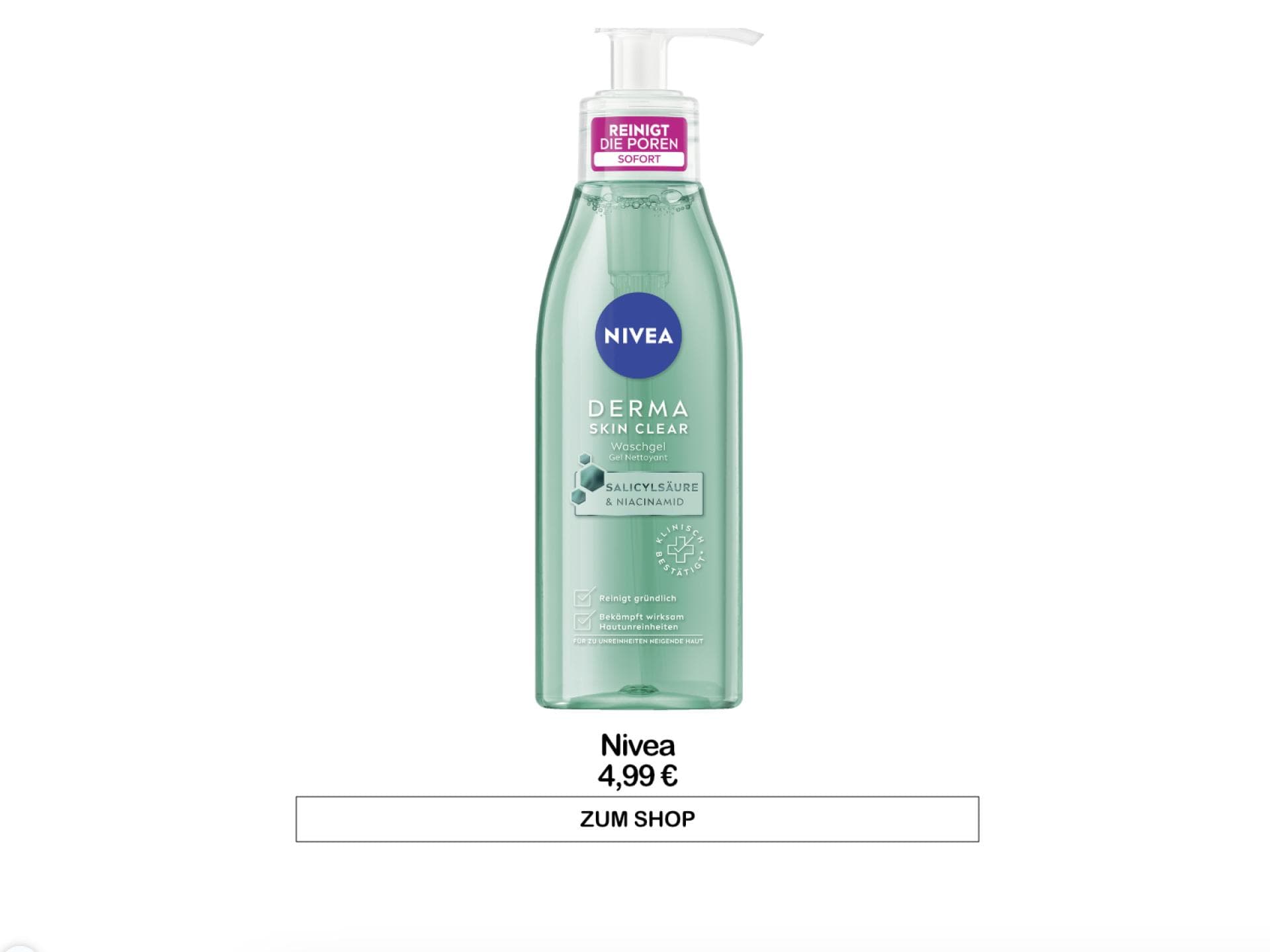 Nivea Salicylsäure Waschgel