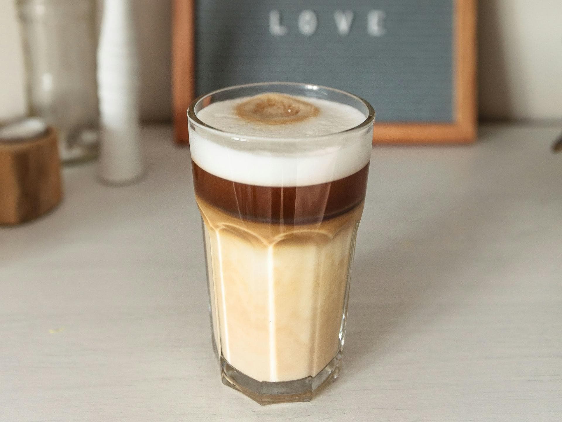 Protein Kaffee im Glas