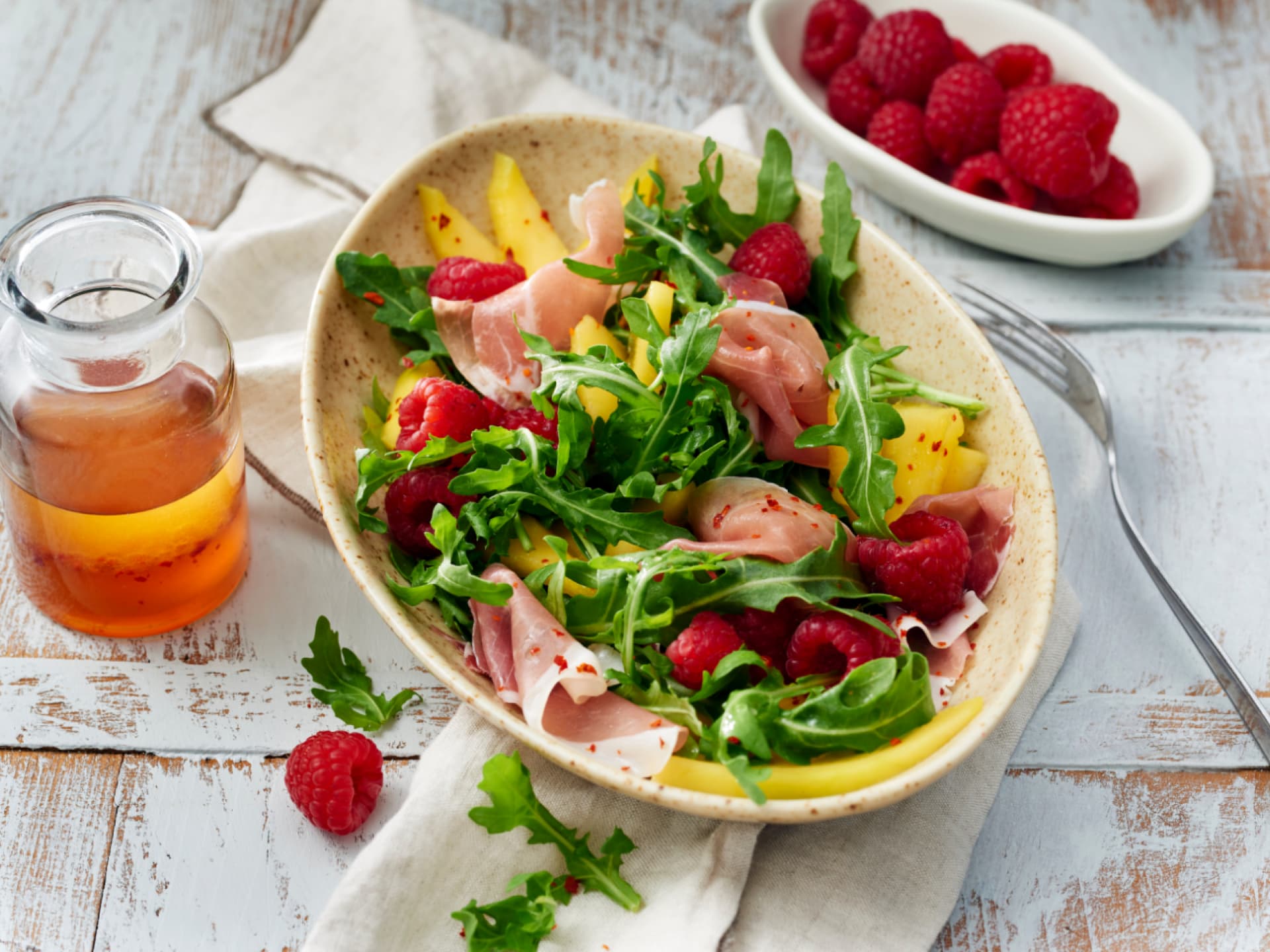 Rucola-Salat mit Mango