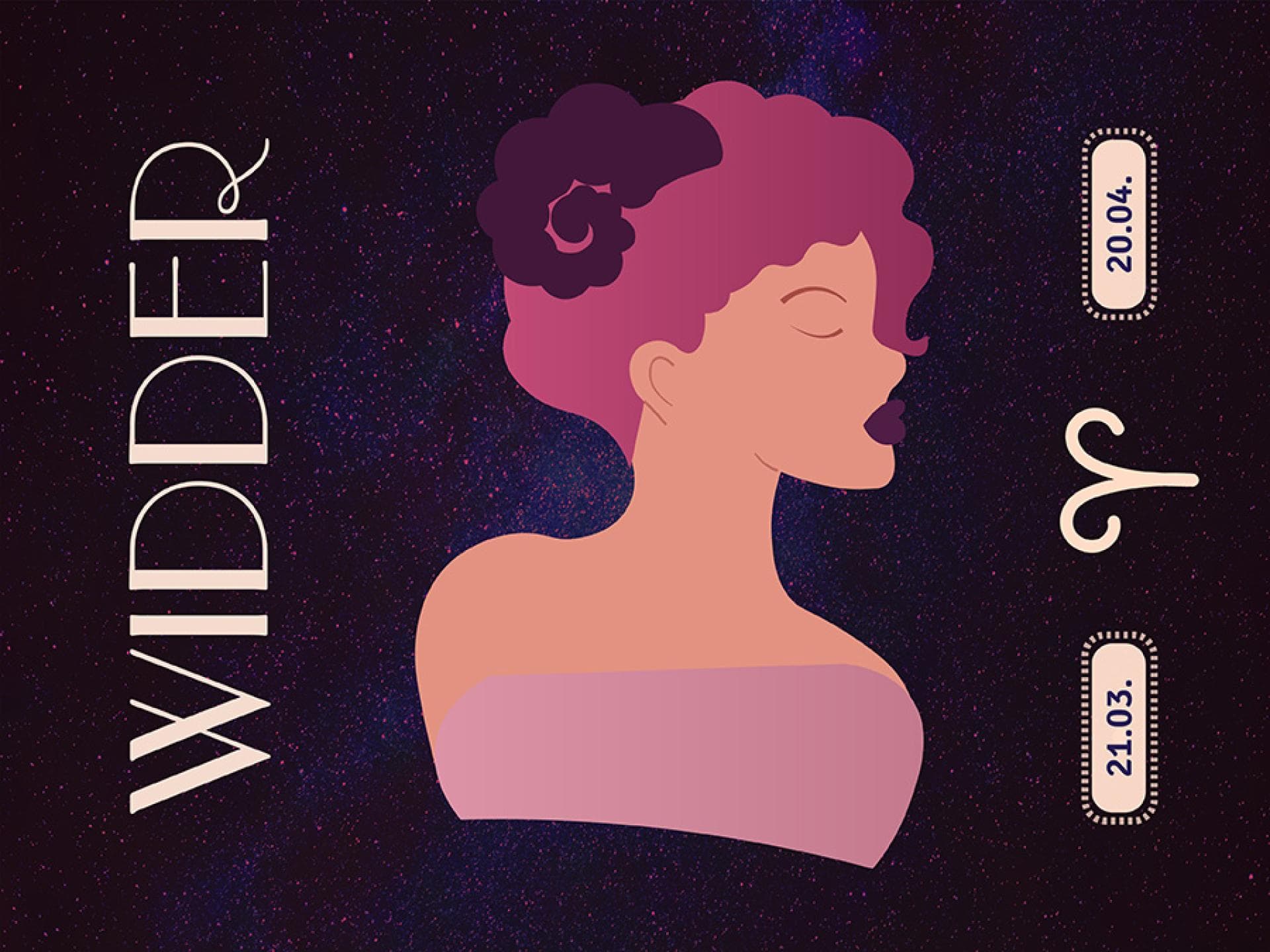 Illustration vom Sternzeichen Widder