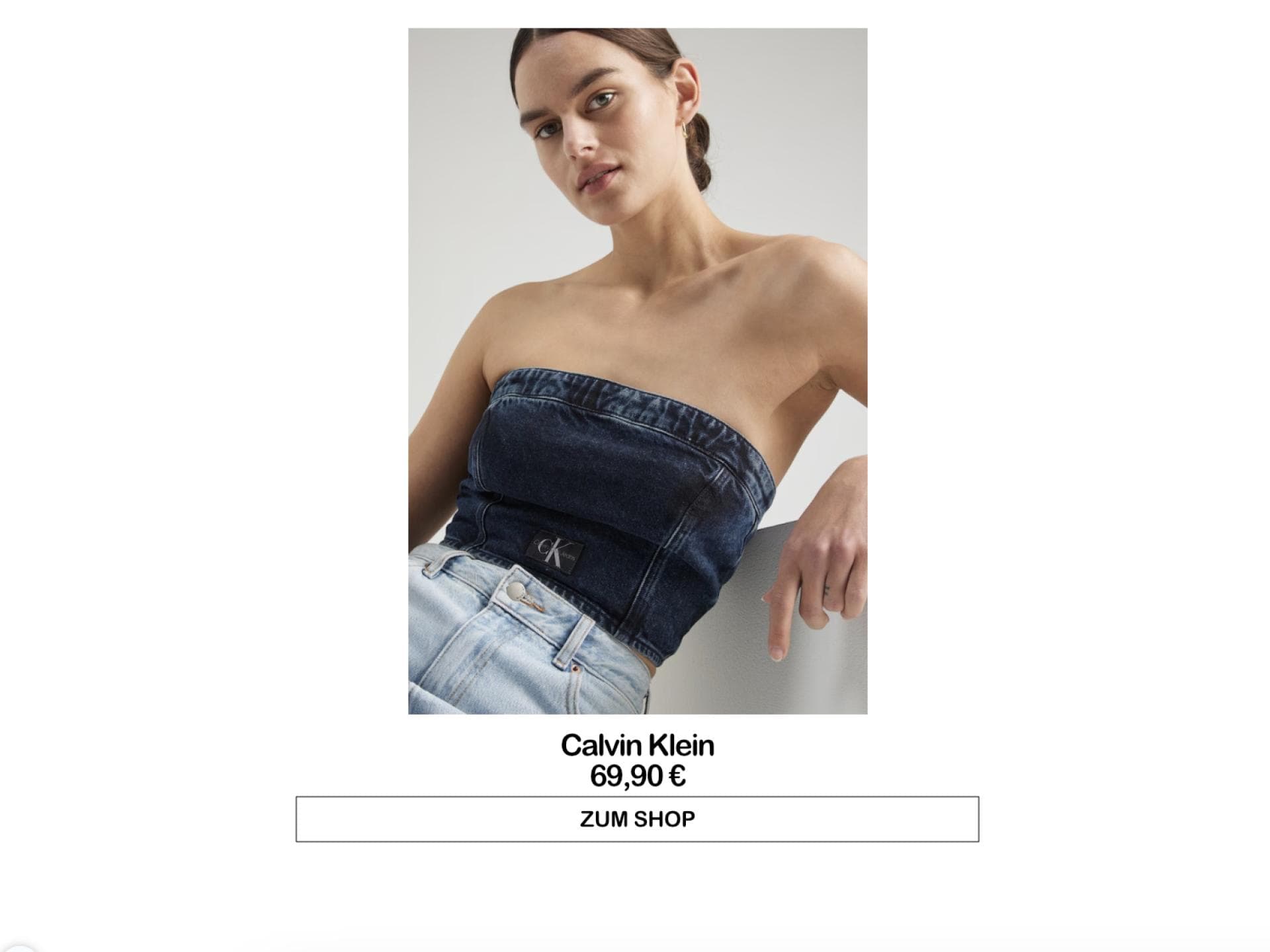 Calvin Klein schulterfreies Top