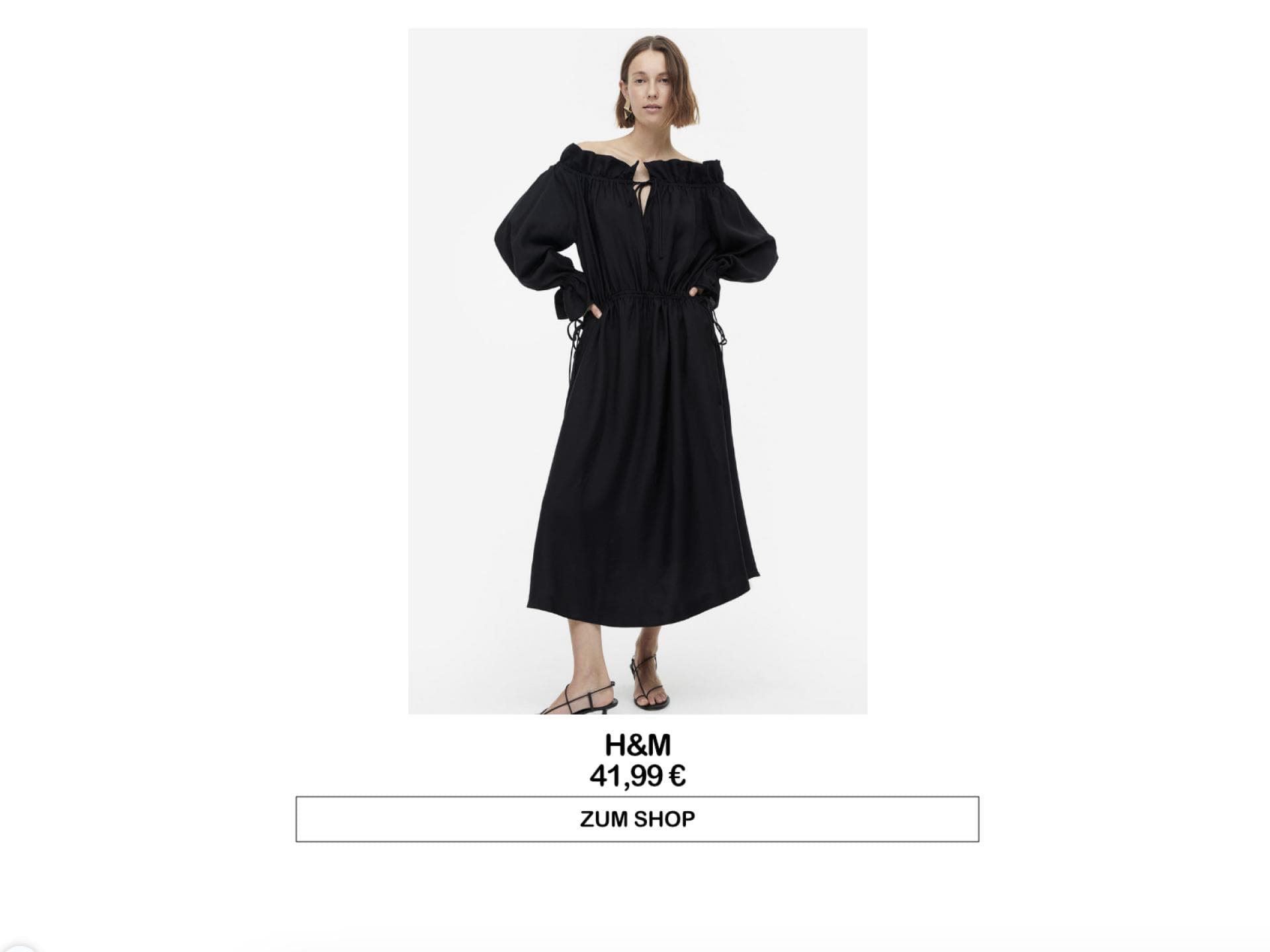 Schulterfreies Kleid von H&M