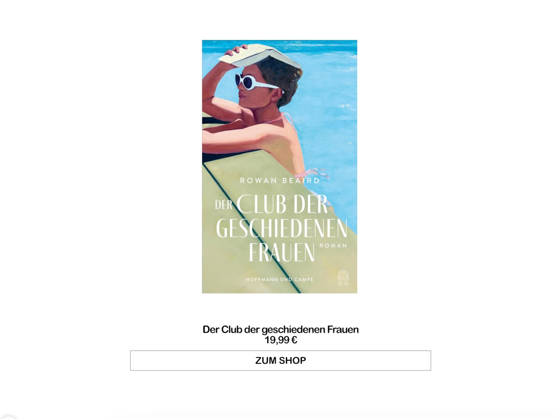 Buch des Monats April 2024 - Der Club der geschiedenen Frauen von Rowan Beaird