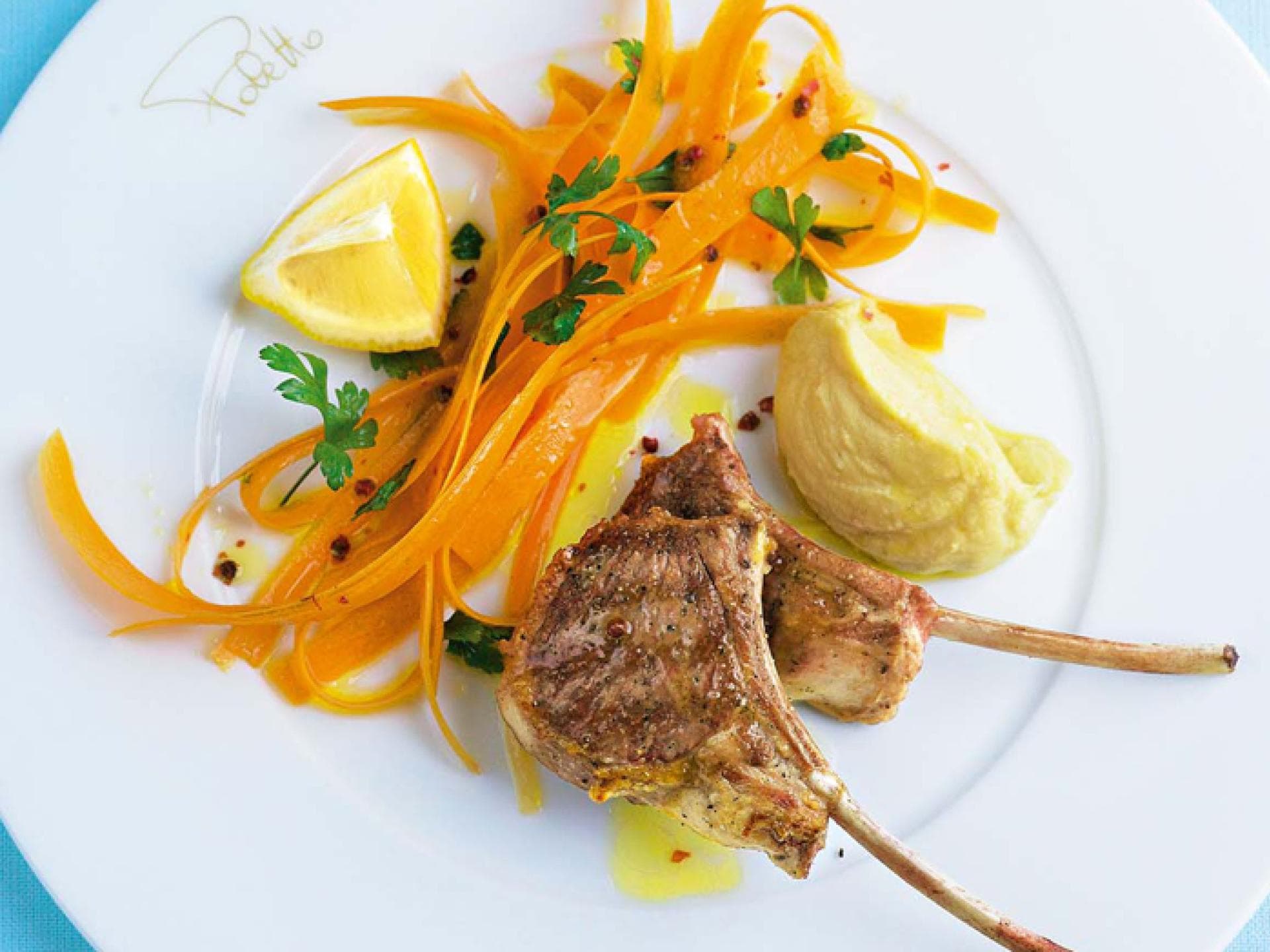 Gegrillte Lammkotletts 