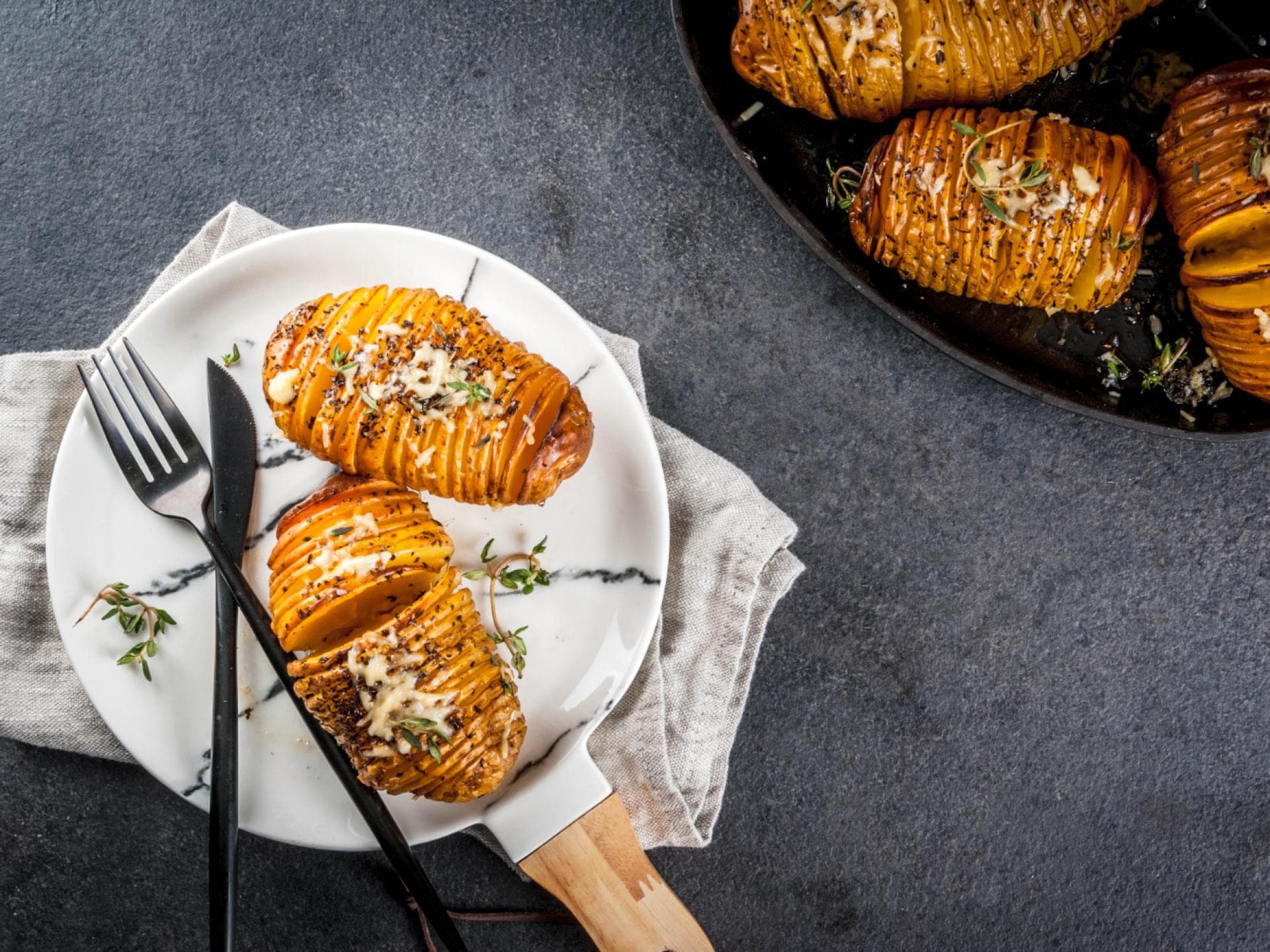 Hasselback-Kartoffeln