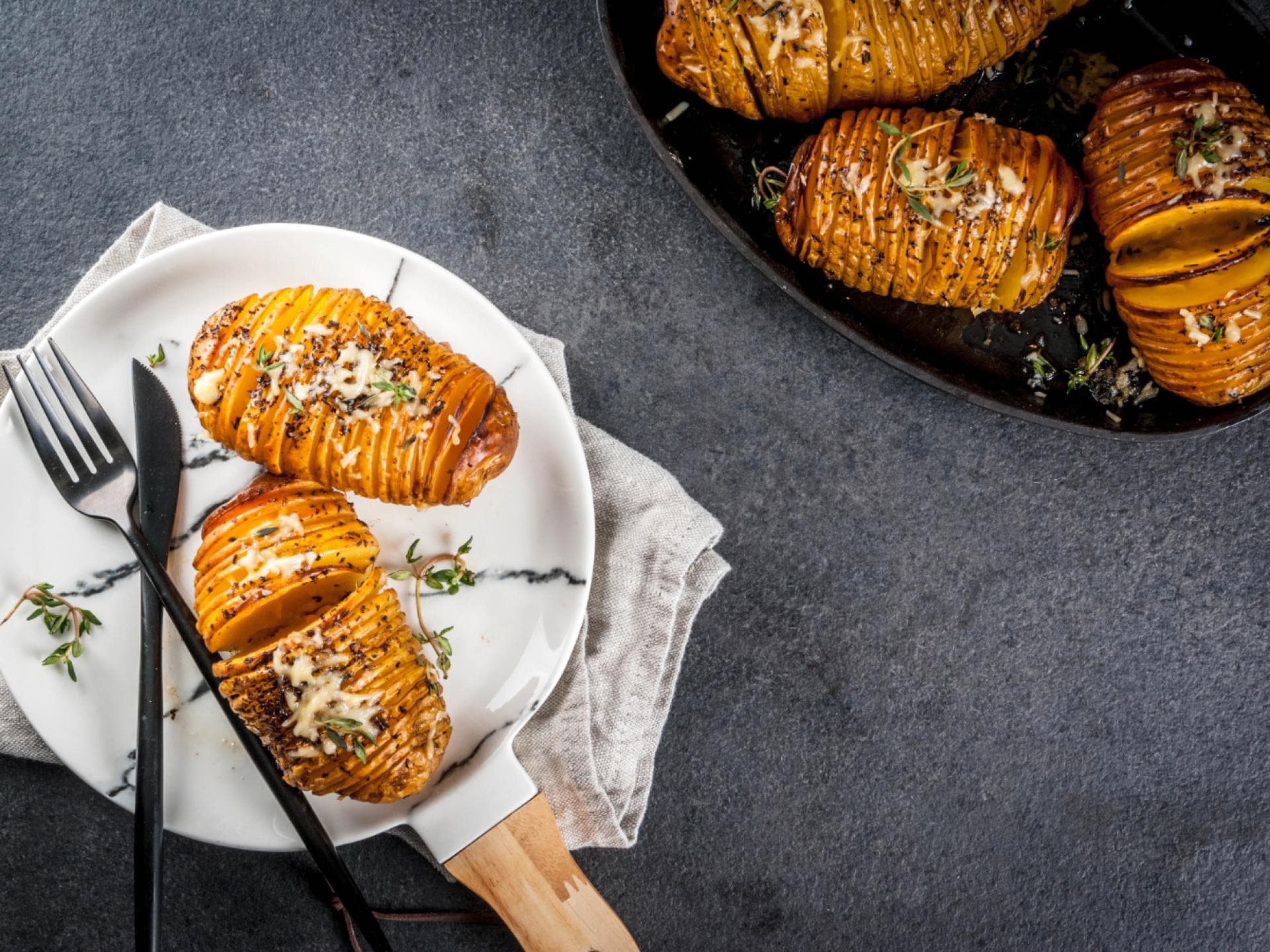 Hasselback-Kartoffeln 