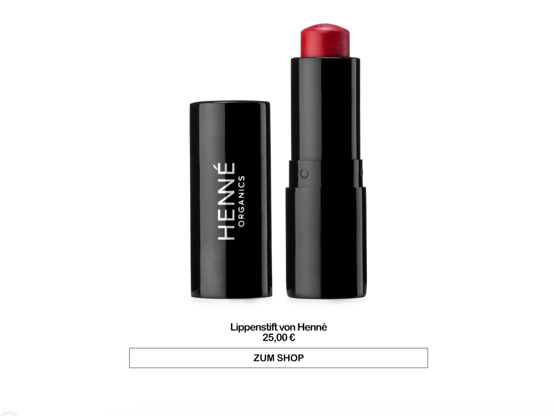 Lippenstift ohne Schadstoffe von Henné