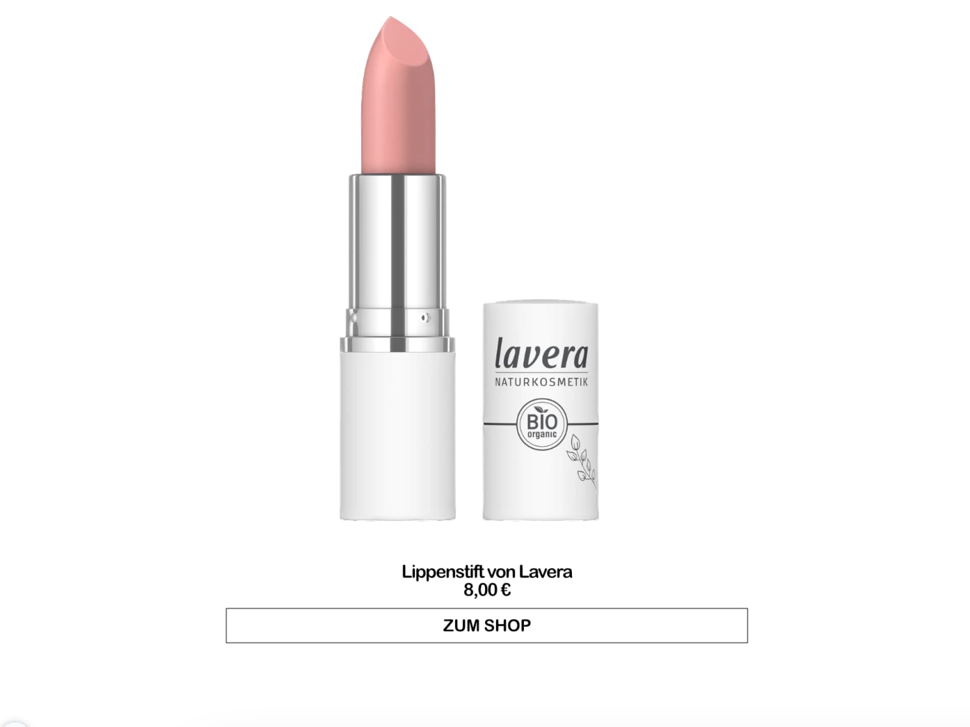 Lippenstift ohne Schadstoffe von Lavera