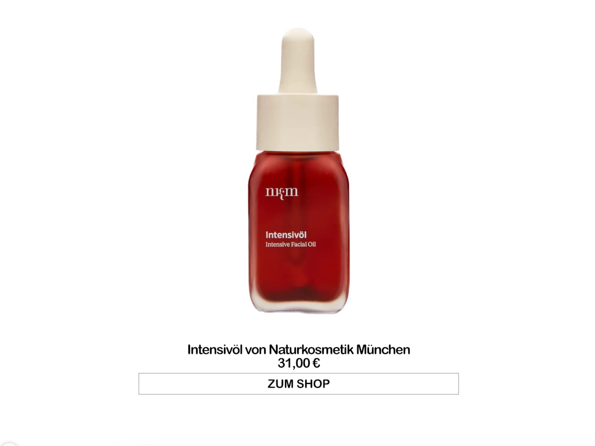 Intensivöl von Naturkosmetik München