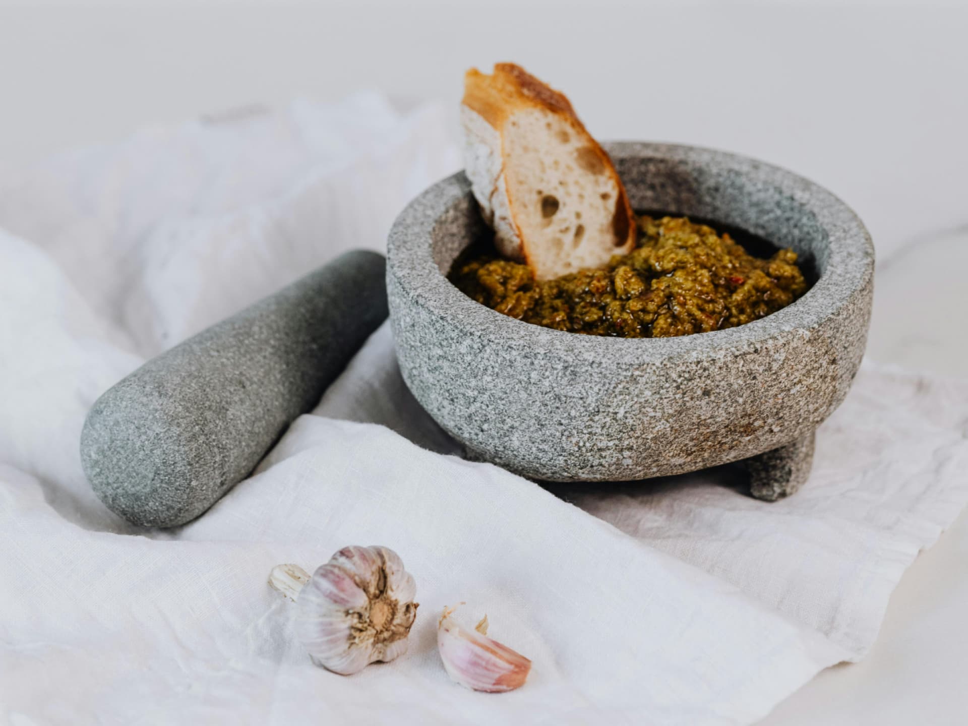 Selbst gemachtes Linsen-Pesto