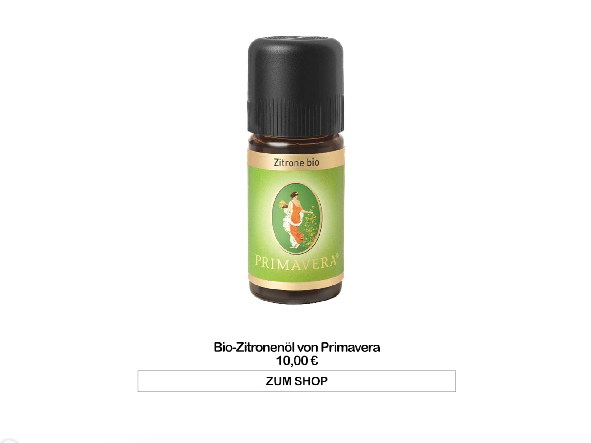 Bio-Zitronenöl von Primavera