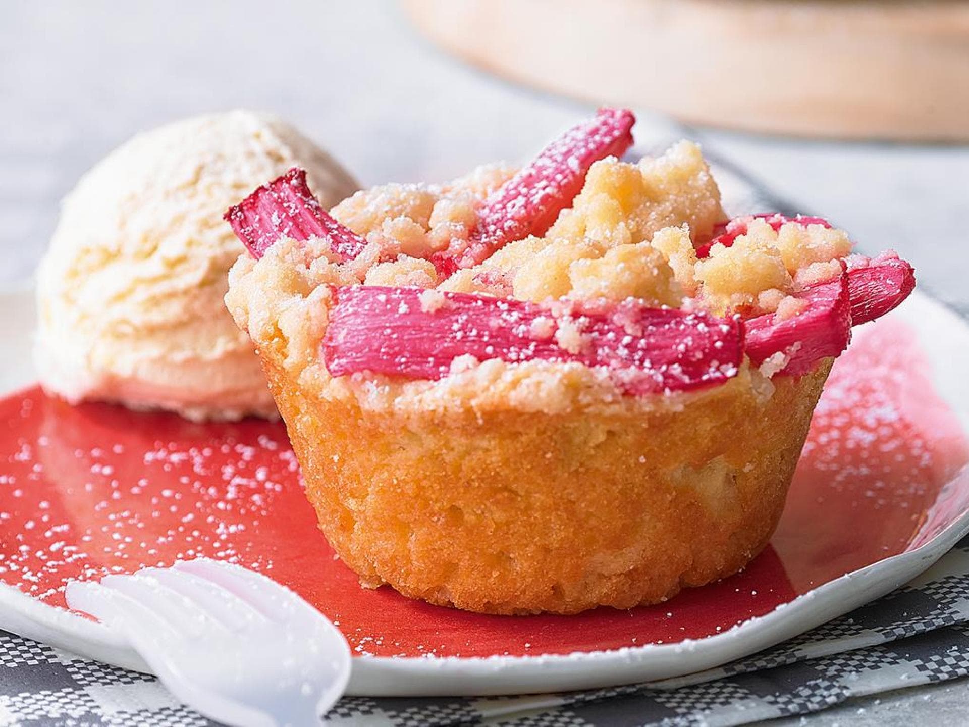 Rhabarber-Muffins 